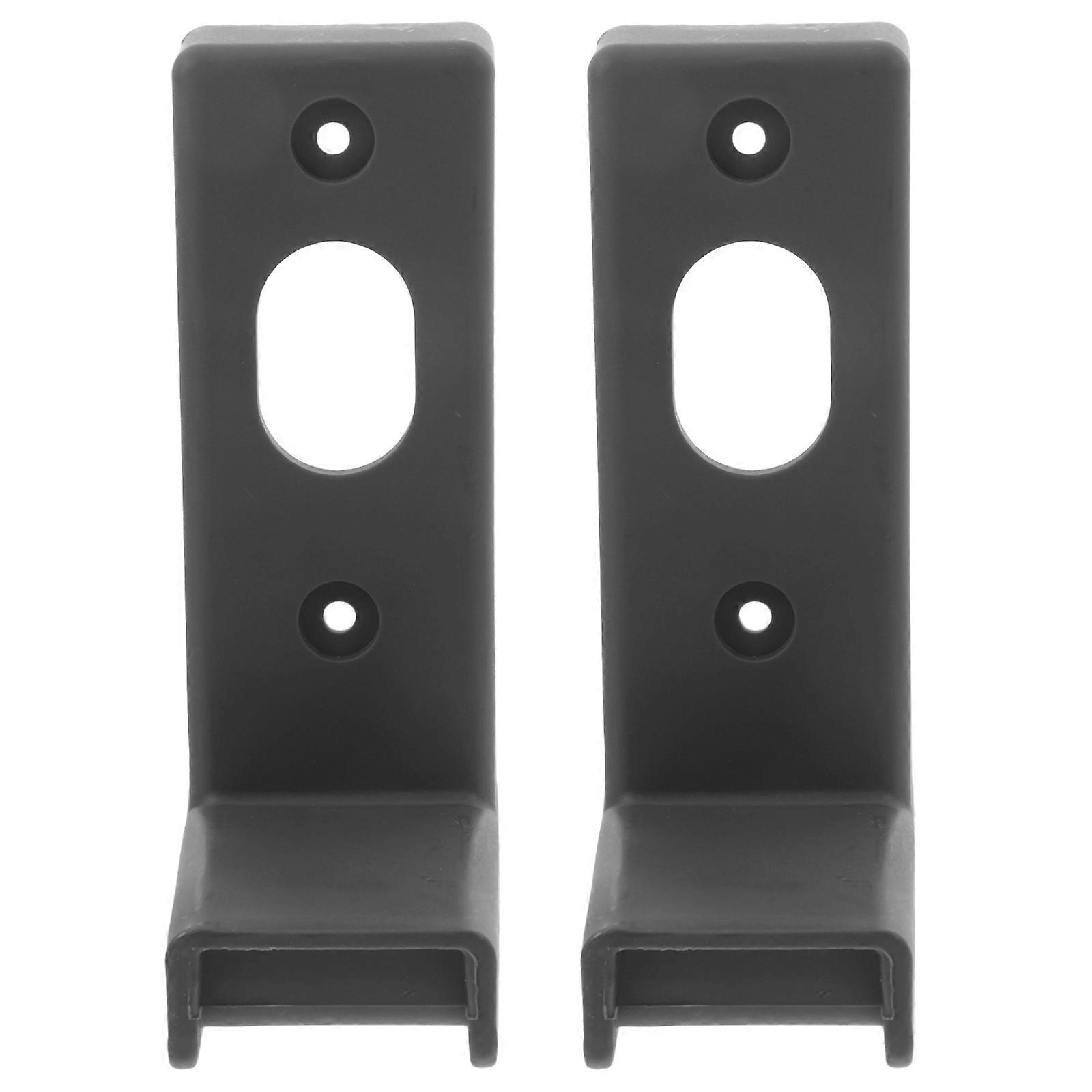 Fitness Mount Barbell Storage Holder For Gym Accessories Ideal For Barbell Storage And Space Saving With Versatile Use In Black 2 Pcs