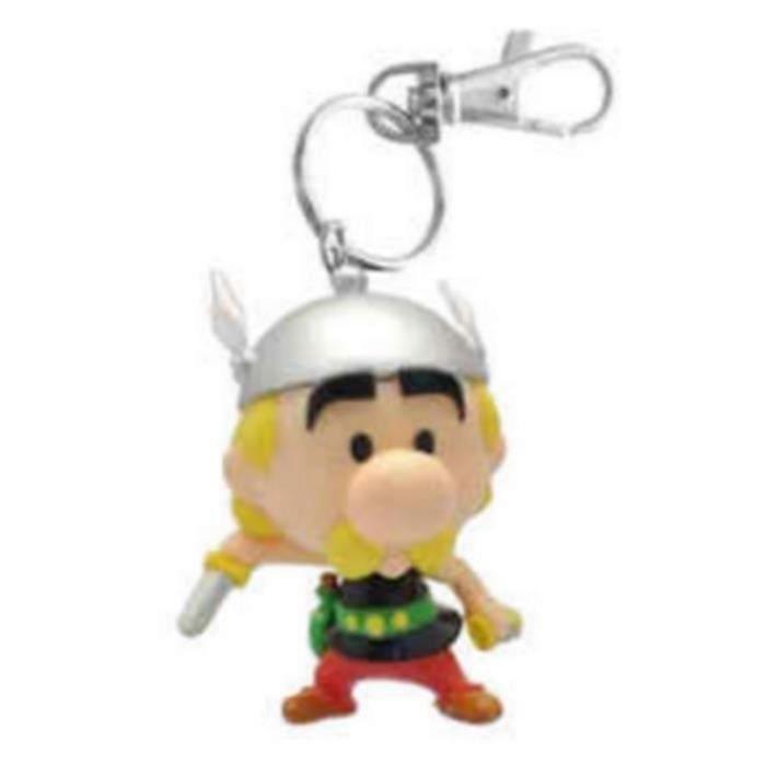 Collectible Figurine Keychain - Plastoy - Asterix - Round Design - Multicolor - 5 cm