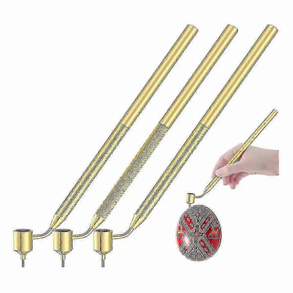 3-Piece Hot Wax Drawing Pen Set for Easter Egg Decorating & Art Supplies