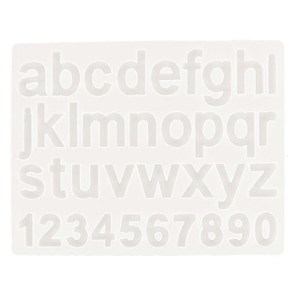 1 Stück Zahlen Buchstaben Form DIY Kristall Epoxidharz Form Handgemachte Silikonform