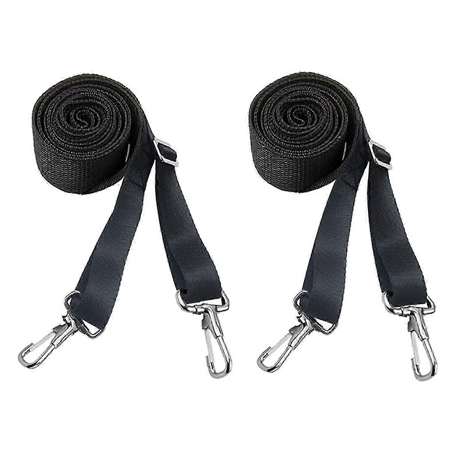 2Pcs Stainless Snap Hooks Bimini Top Hardware Marine Straps Adjustable Awning Webbing