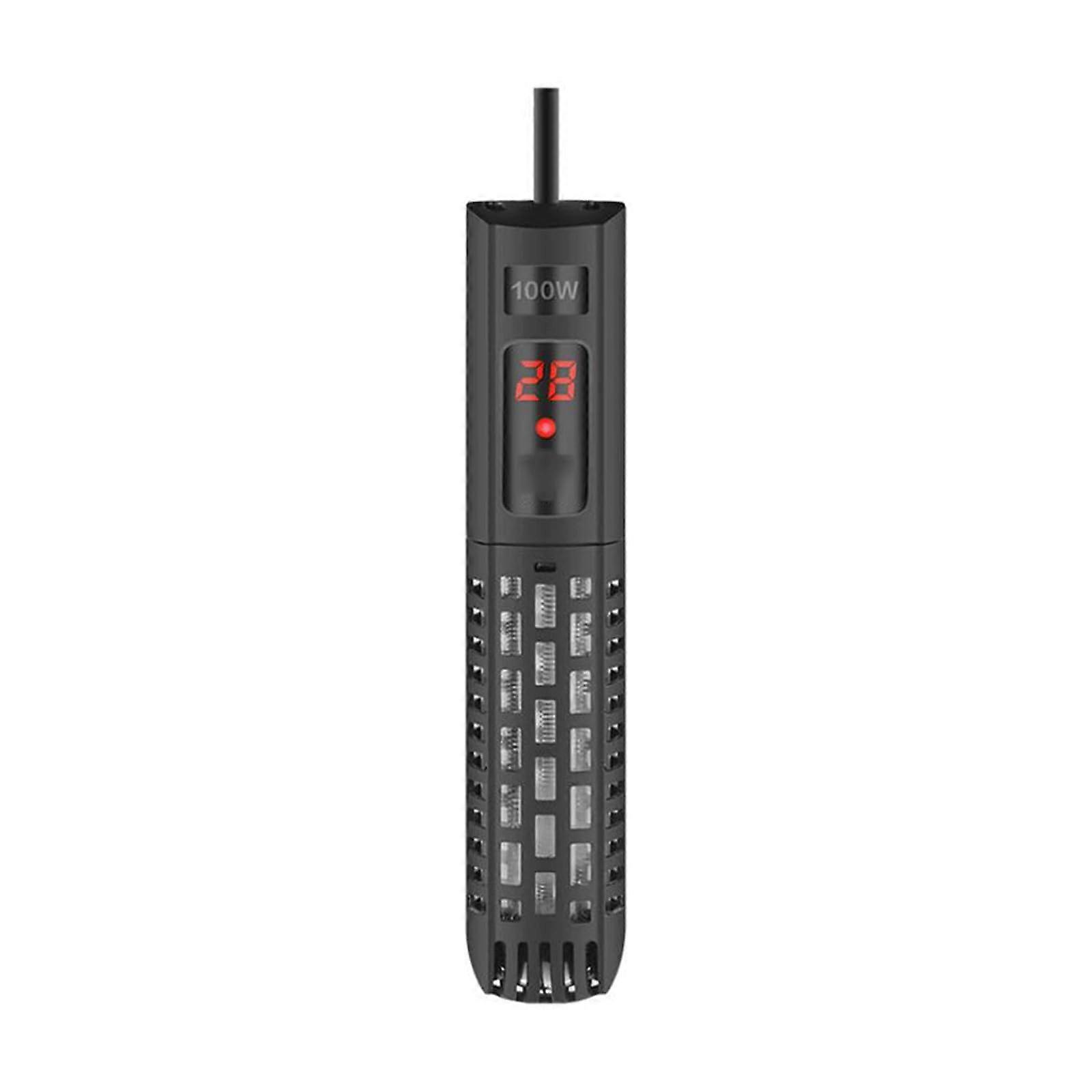 Fish Tank Heating Rod Glass Digital Display Thermostat outside The Tank Temperature Control with AntiScald Protective Sleeve,100W