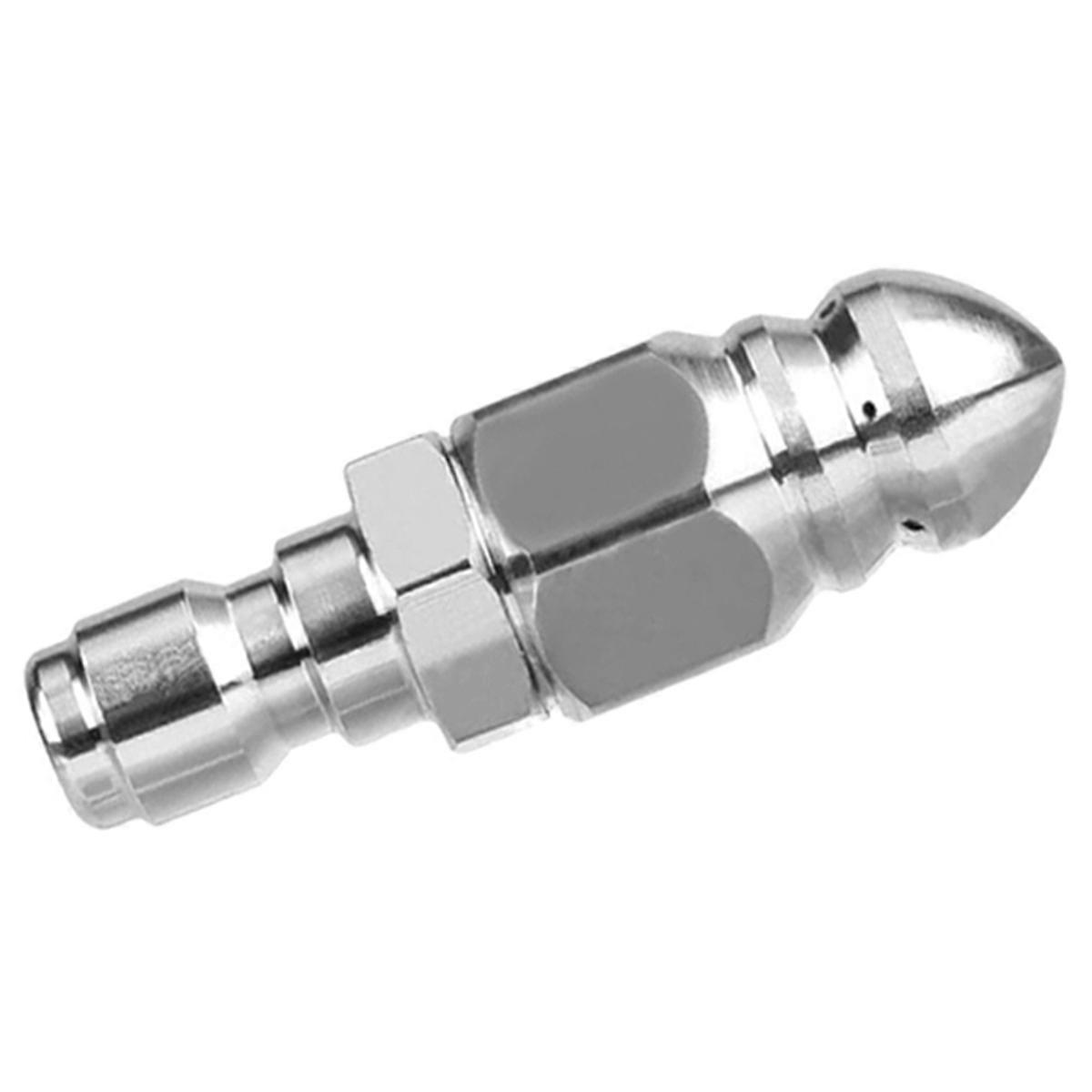 Sewer Jet Nozzle Stainless Steel Pressure Washer Sewer Jetter Nozzle Head 1/4Inch Quick Connector