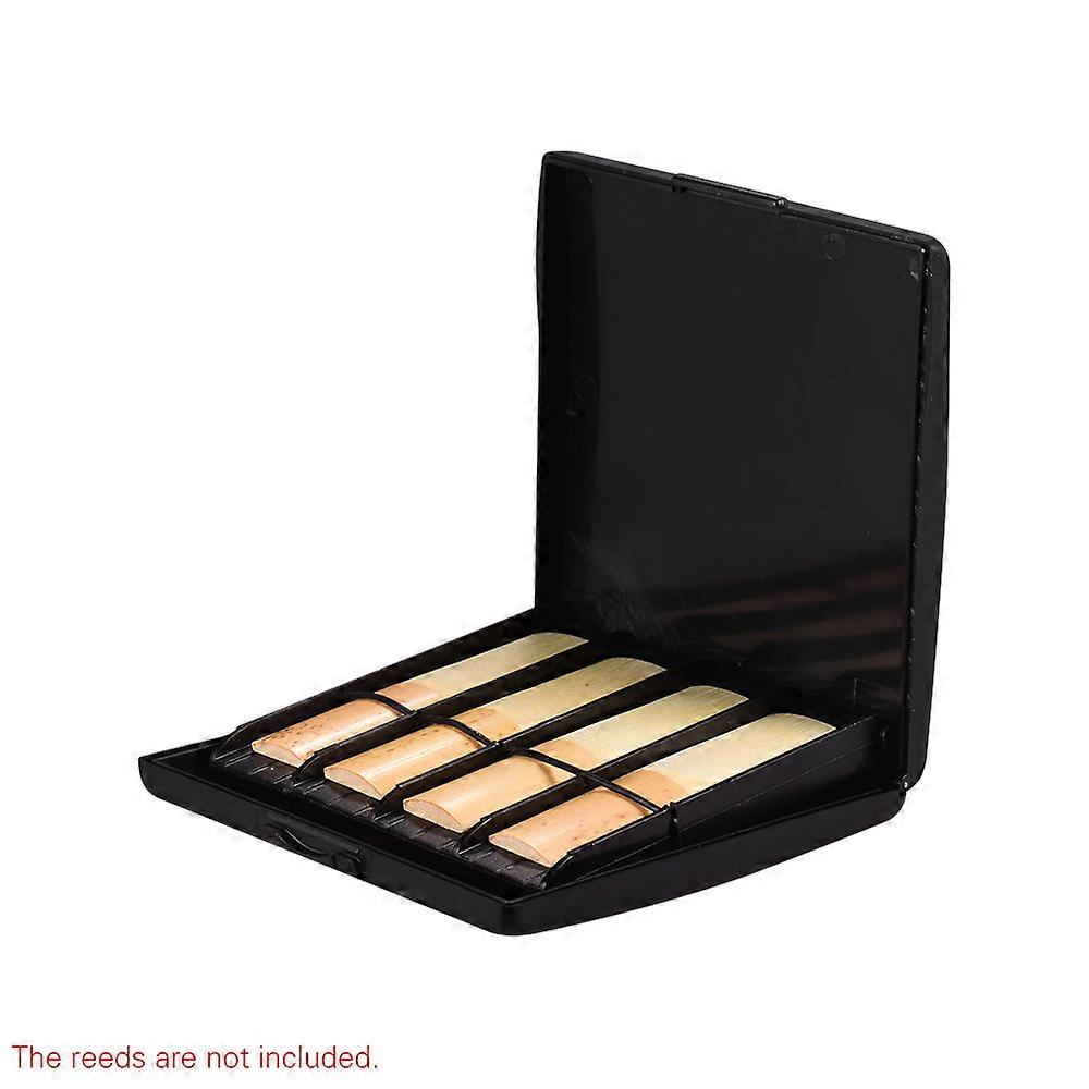 Black Reeds Case Holder Box ABS 8pcs Reeds Capacity for Saxophone Sax Clarinet Reeds