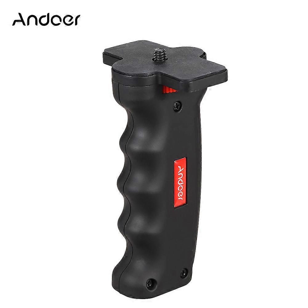 Andoer Cross-Shaped Mini Universal Handheld Grip Stabilizer Holder with 1/4 Inch Screw Mount for Action Camera Camcorder Tripod Monopod Light