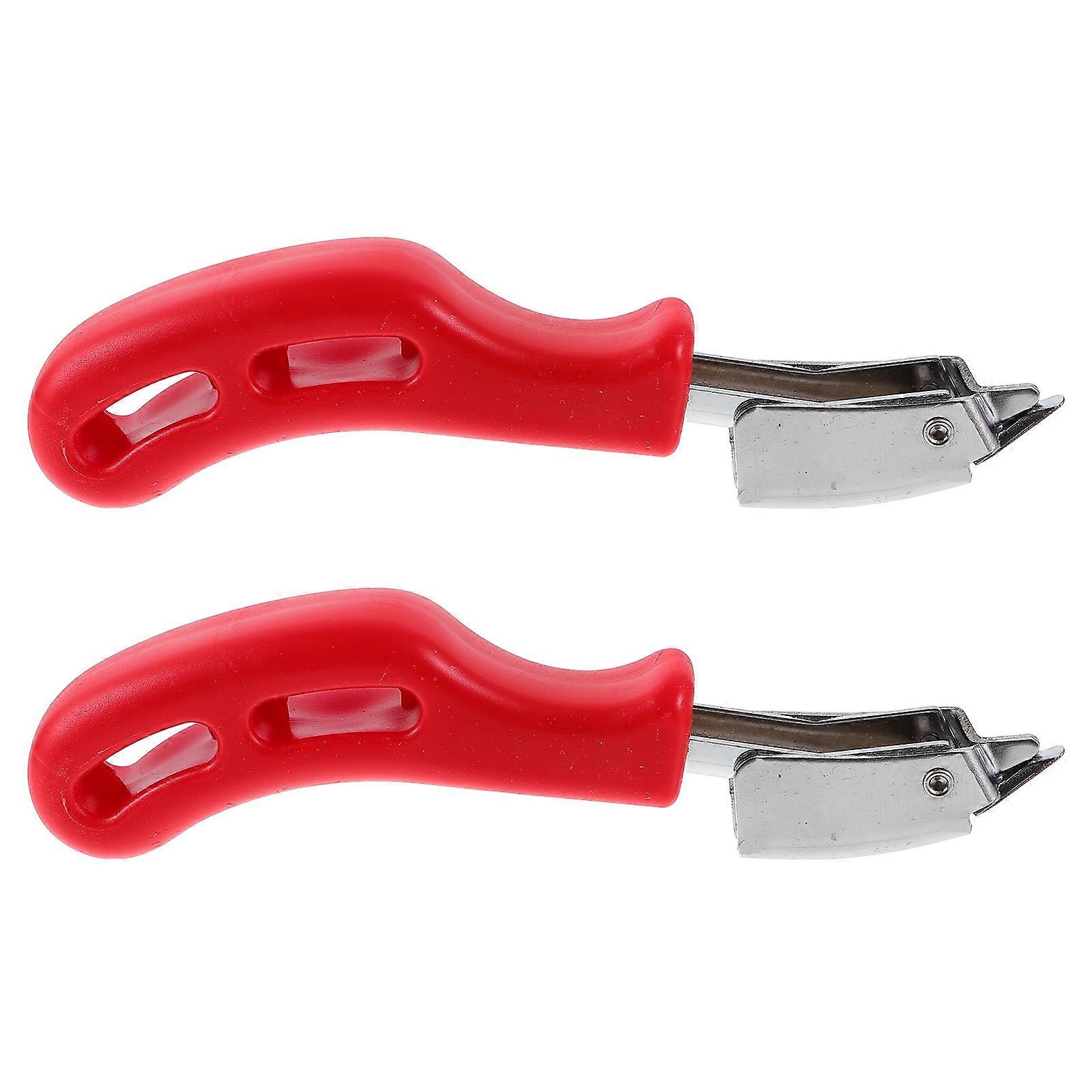 Furniture Staple Remover Tool Manual Tool for Construction Red Pp Aluminum Alloy Ergonomic Use 2Set