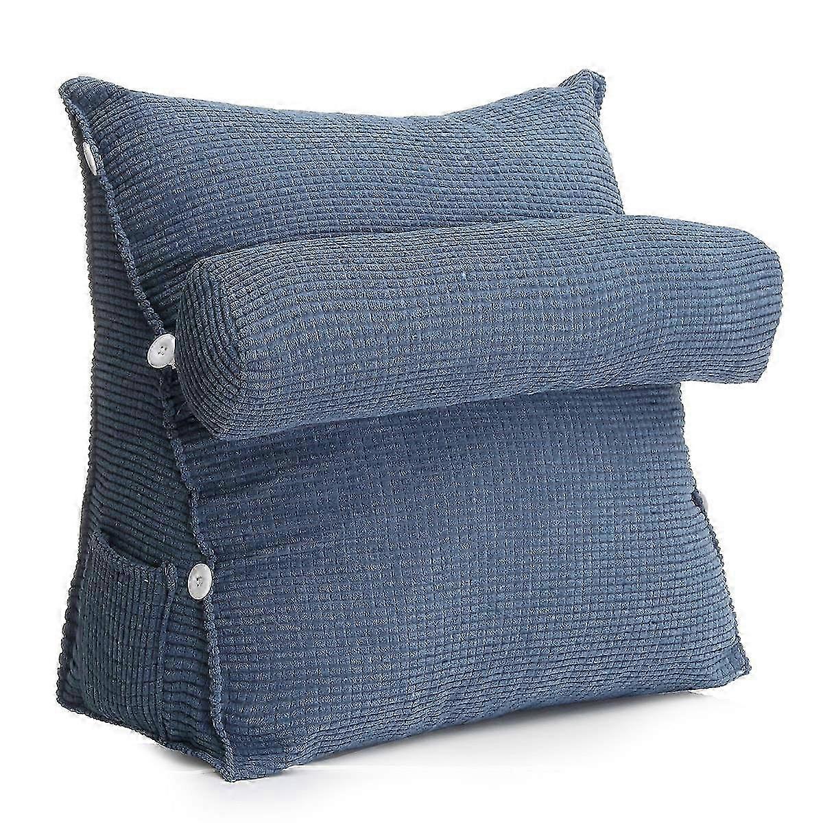 Adjustable Support Cushion,Cotton Linen Headrest Backrest Triangle ...