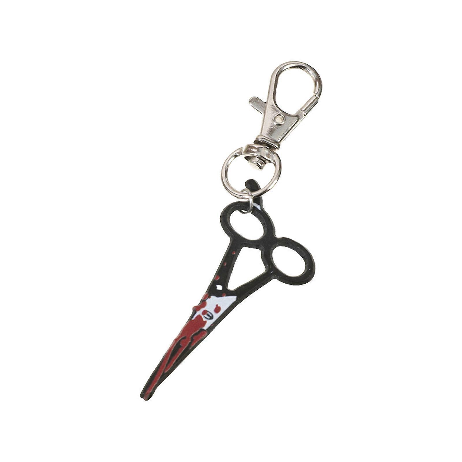 Festive Halloween Keychain Ornament Axes/Scissors Key Holder Accessory For Backpacks Costumes And Daily Use Multicolor
