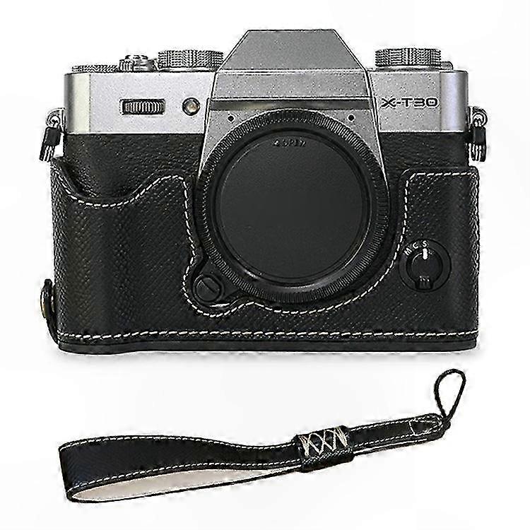 PU Leather Camera Case for Mirrorless Cameras - Half-Body Protective Cover with Hand Grip for XT10 XT20 XT30 Models