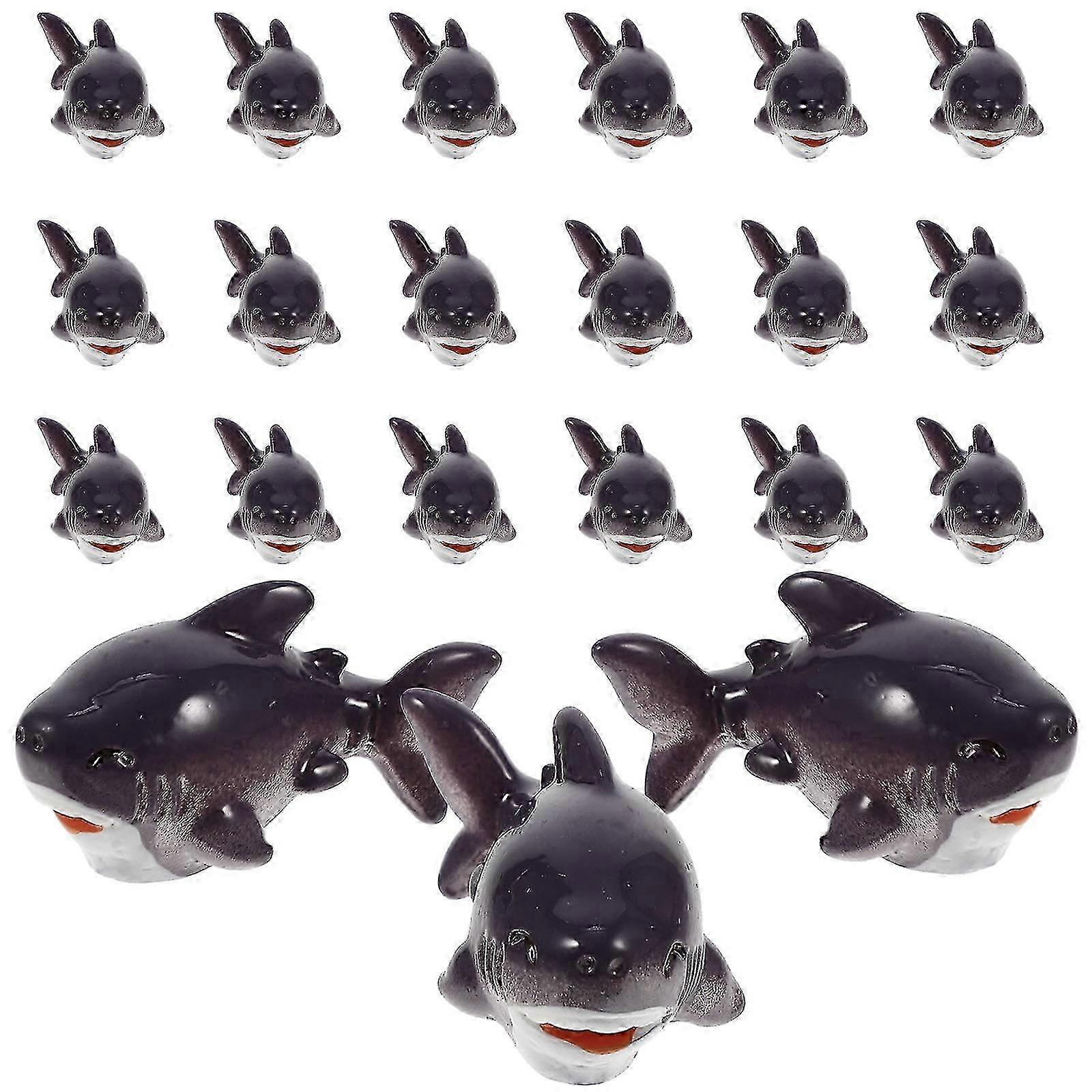 20Pcs Desktop Marine Animals Figures Multi-function Mini Figurines Decorative Mini Figures-FCY