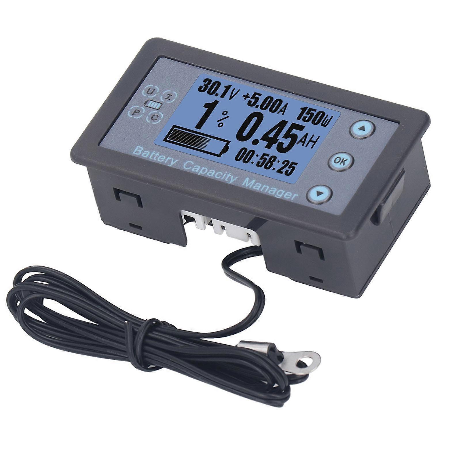 Batterijcapaciteitsmanager 50A LCD digitale batterijcoulometer voor camper