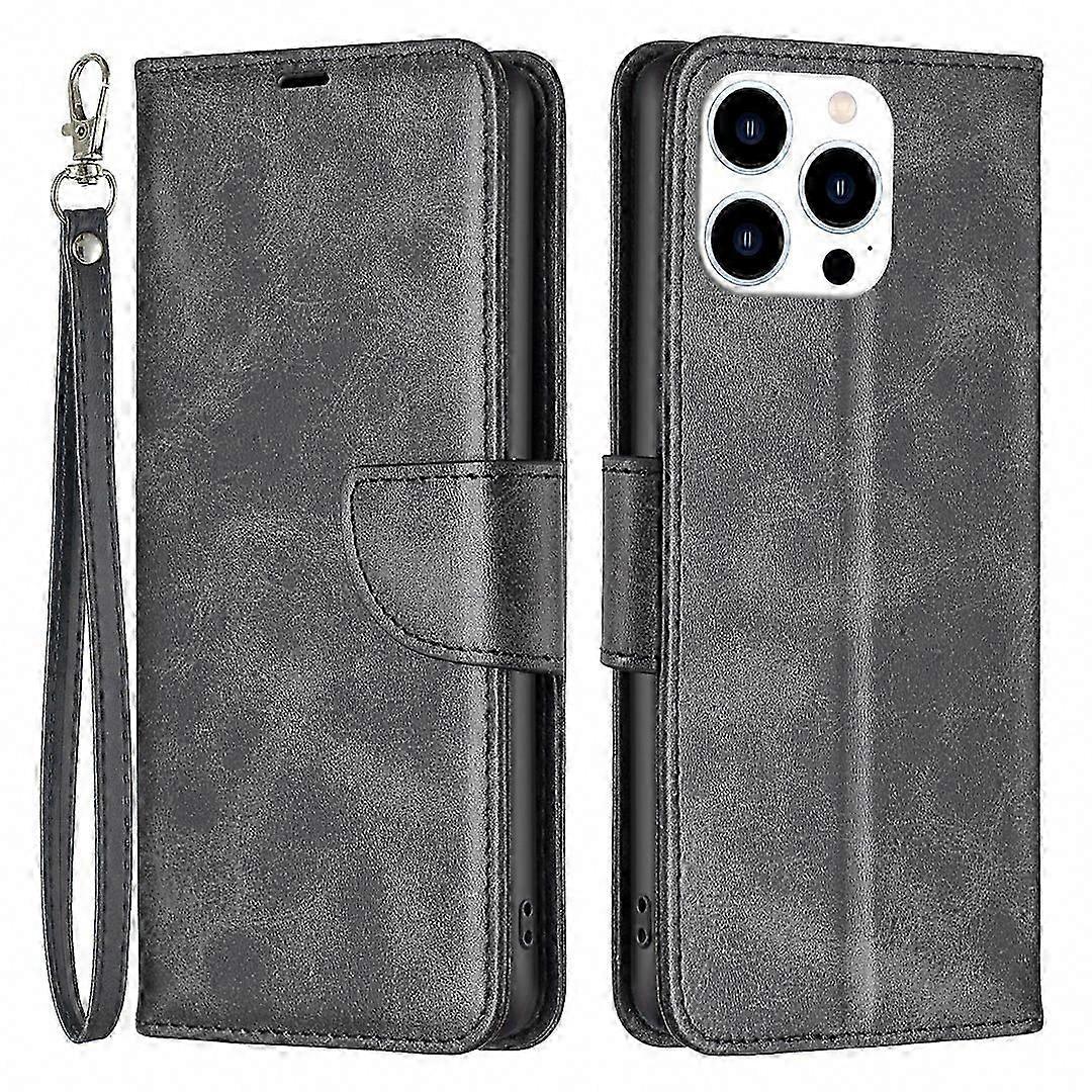 16 Pro Case with Folding Stand, Anti-Drop Leather Cover with Hand Strap