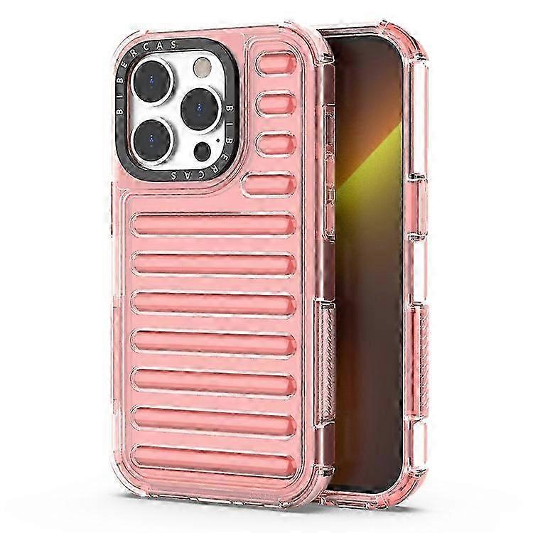 iPhone 14 Pro Case with Stripe Design - Anti-Slip, Detachable TPU+PC Phone Cover for Compatibility