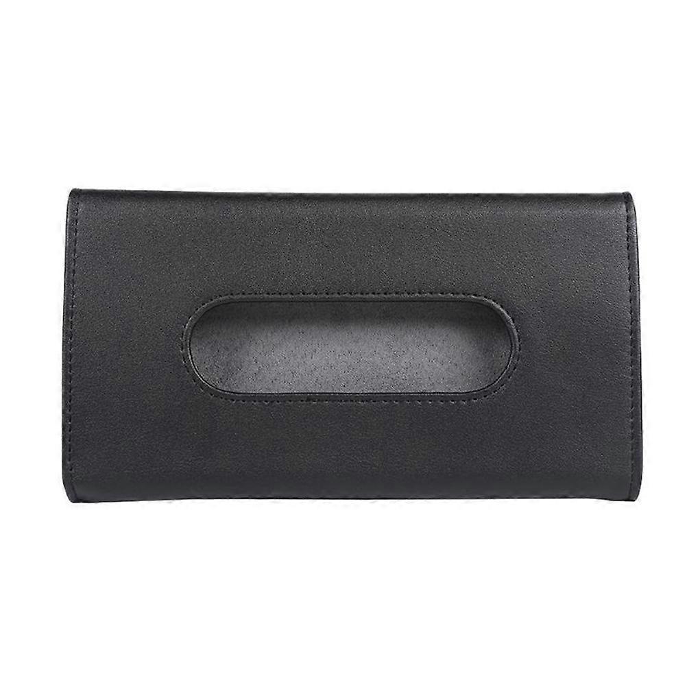 Visor Tissue Case Organizer For Car Office And Home Black 1Set