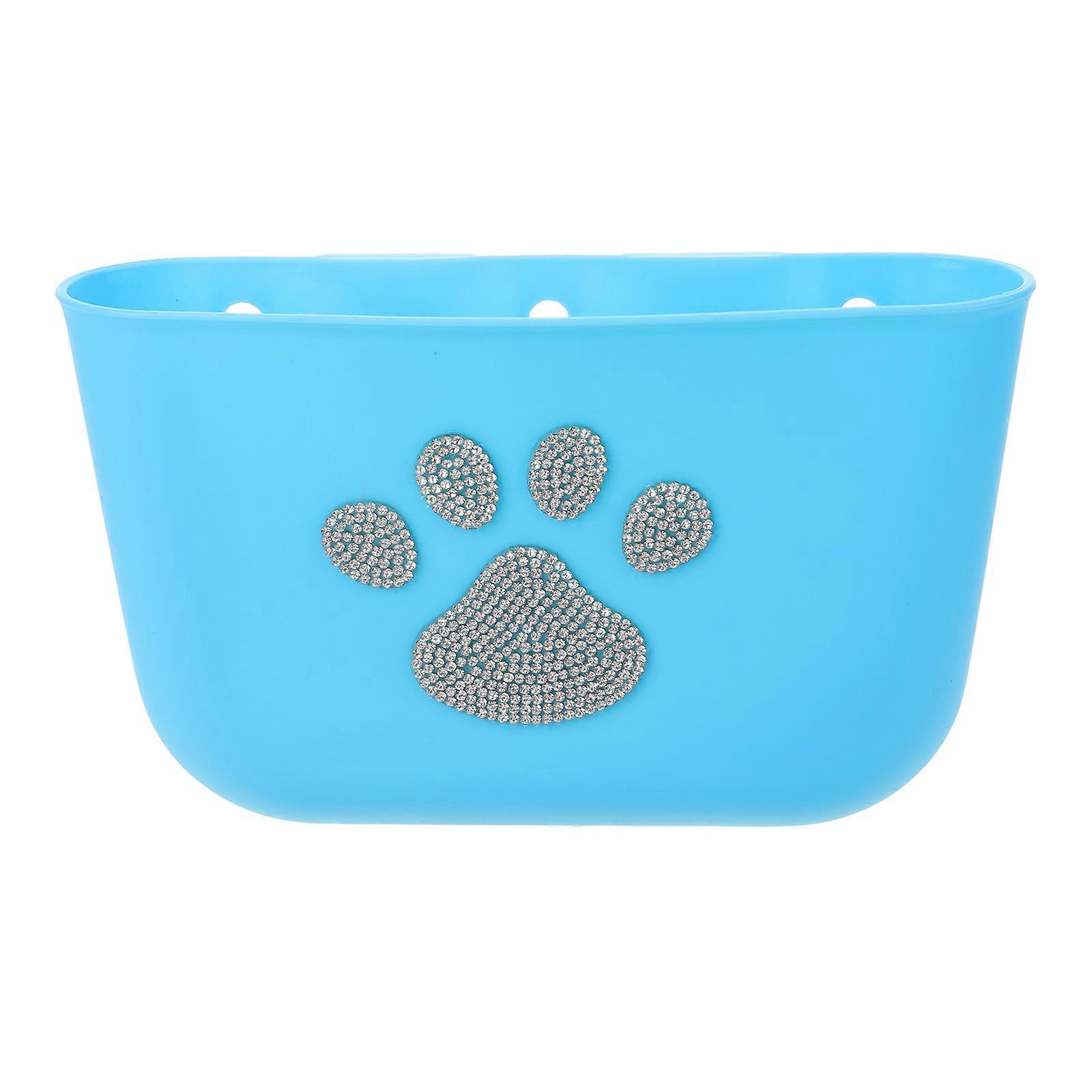 Car Bin Organizer Car Door Trash Bin Efficient Storage of Various Items Multifunctional Design Blue 18.00X10.50X5.00CM 1Pack