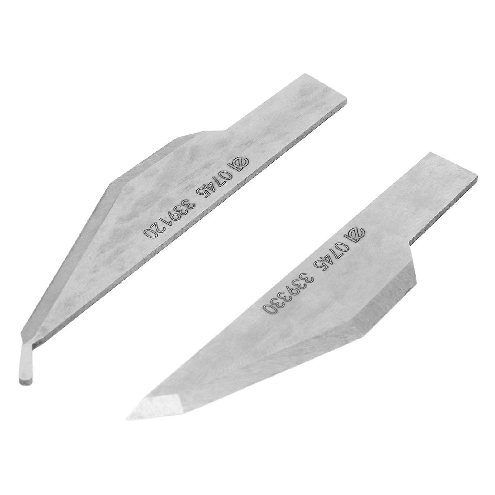 2pcs Triangular Steel Sewing Machine Blades 6.3x1.3cm Replacement
