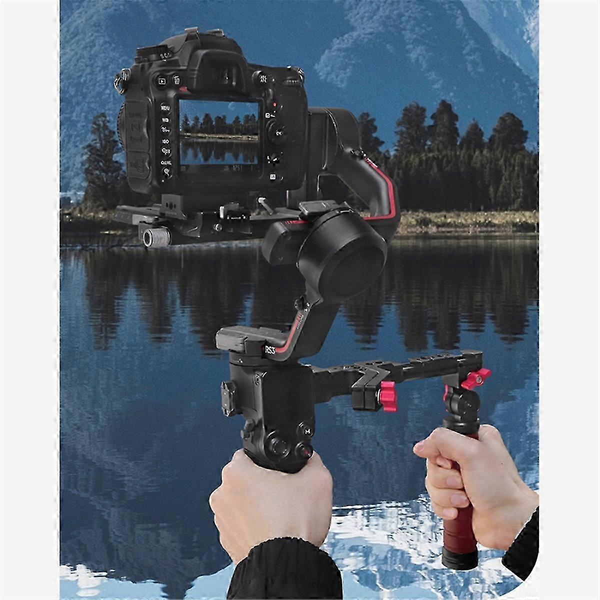 For Handheld Stabilizer Expansion Gimbal Bracket Folding 2-Use, B