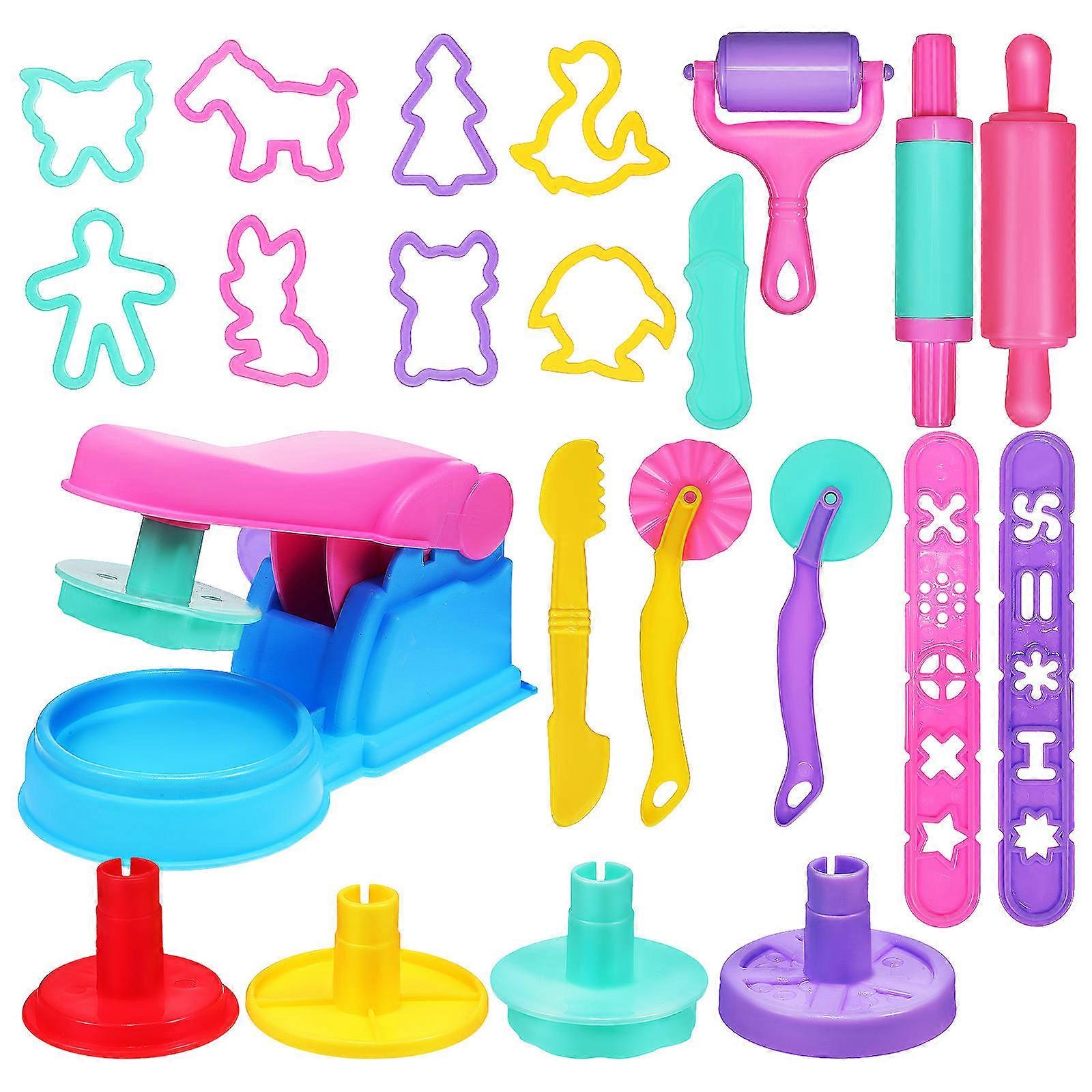 Plastic Animal Shape Clay Modeling Kit for Toy Use 22Pcs