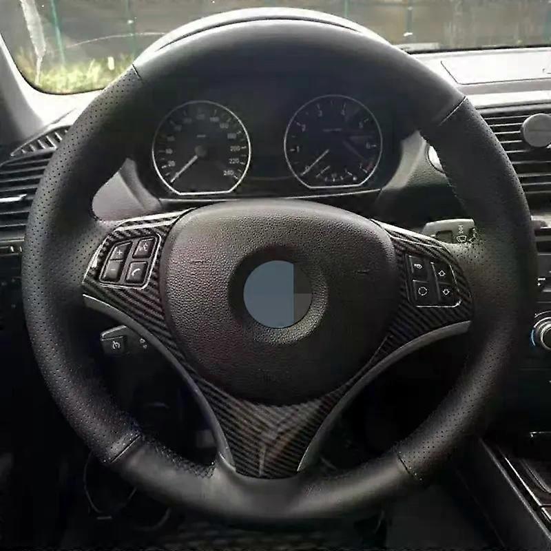 Car Steering Wheel Cover Black Artificial Leather Hand-stitched Suitable for BMW E90 E91 E92 E93 E87 E81 E82 E88 X1 E84 Car Accessories