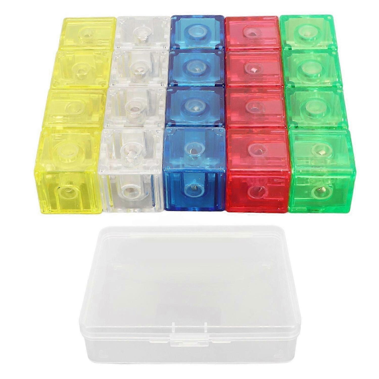 2025 Latest Model 20PCS Magnetic 3D Puzzle Cubes Colorful Transparent