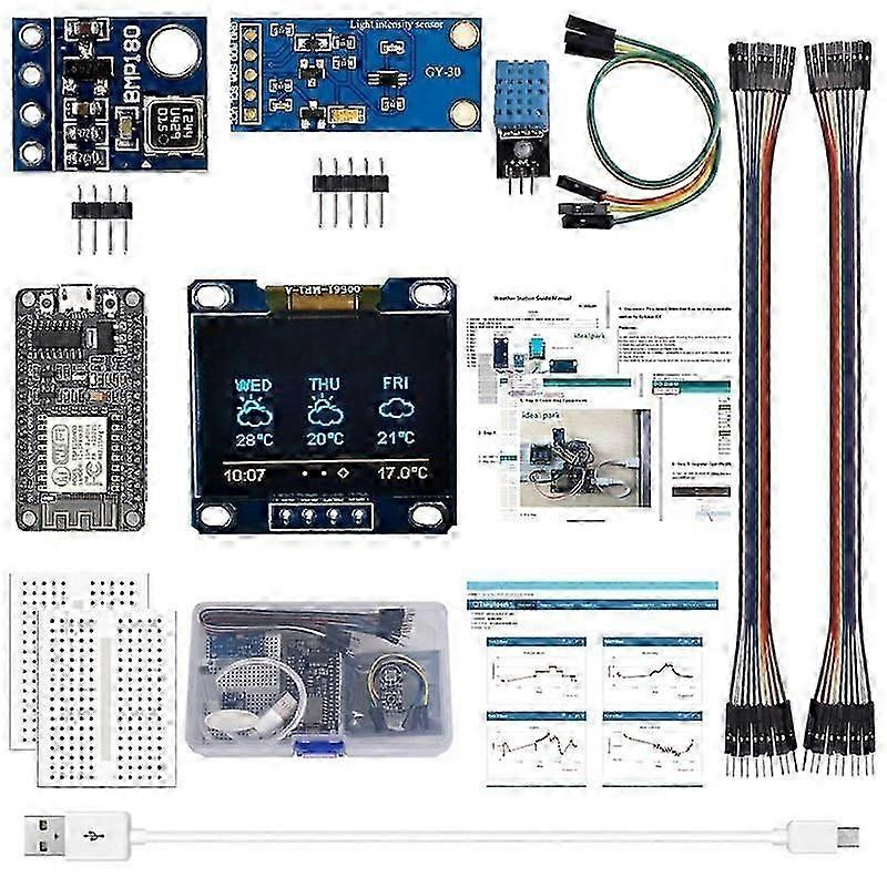 for Kit Sensor Module with 0.96 Inch OLED LCD Display, Relay, Servo Motor, for Startup Projects