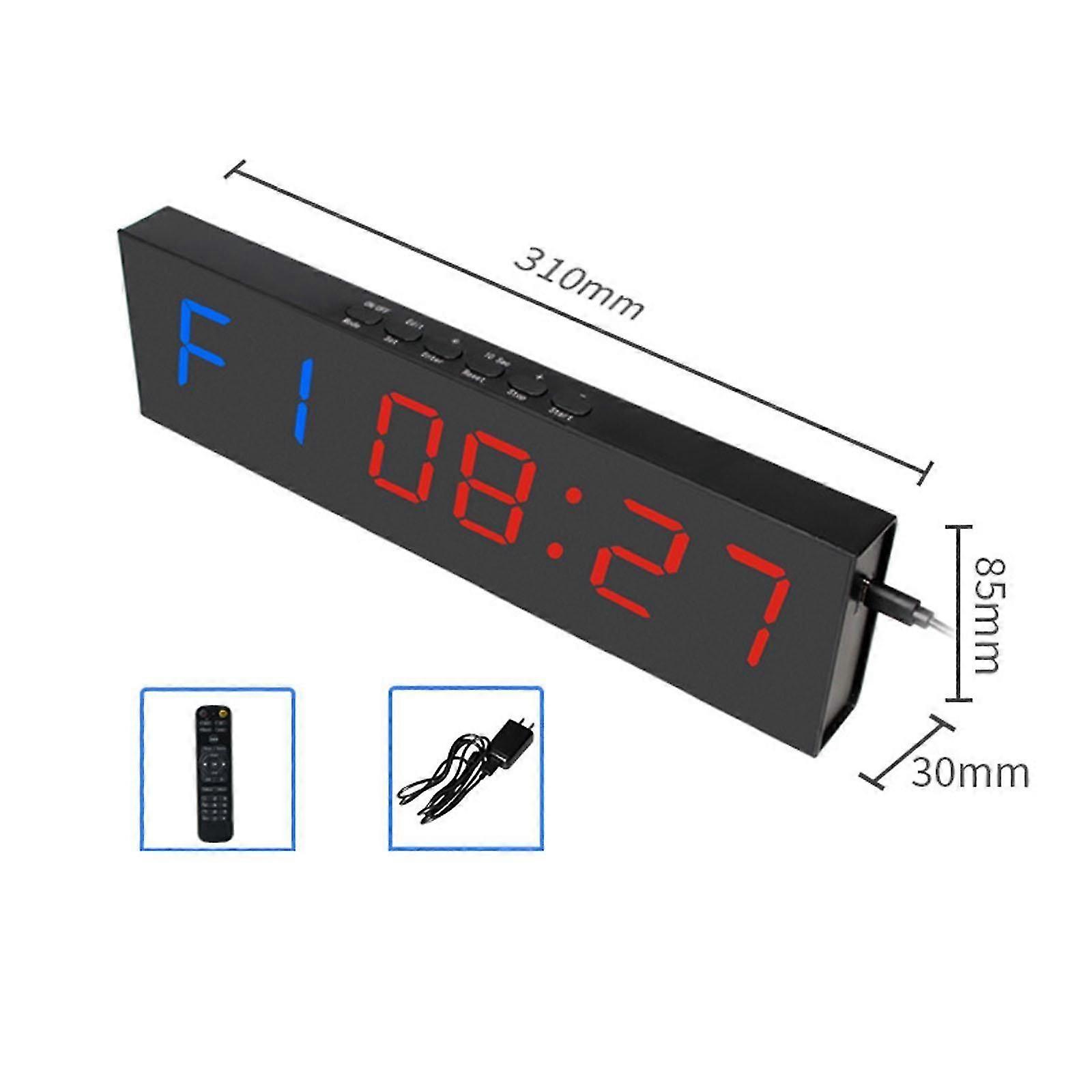 Gym Timer Digital Display For Garage Clock Workout Clock Countdown Timer