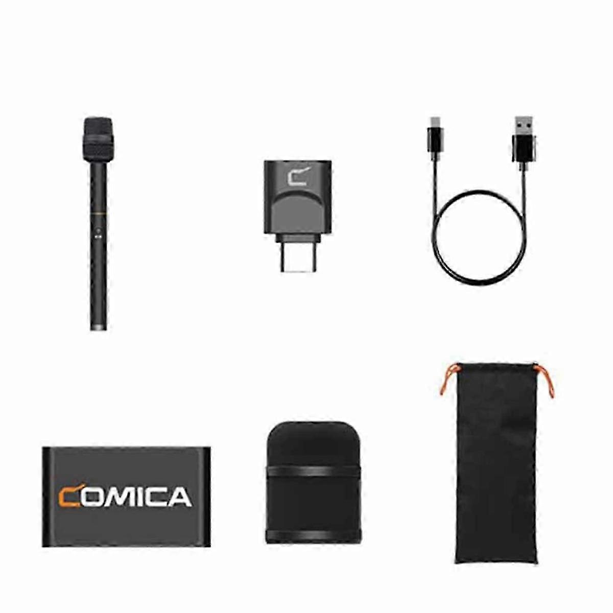 Comica Revo S Wireless Microphone 48khz/24bit, Cardioid Polar Pattern, Denoise, For Smartphone Inter