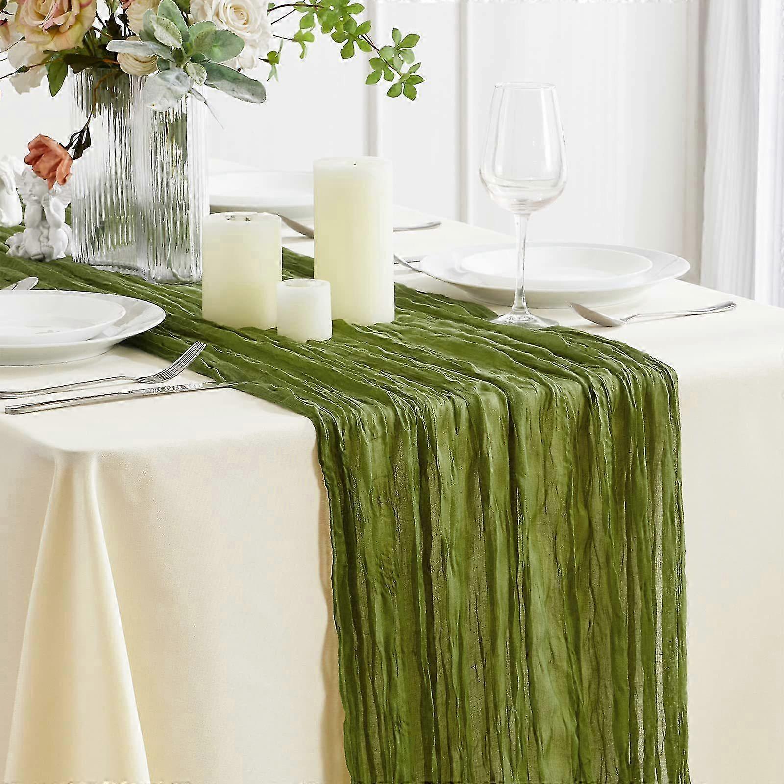 Cheese Table Runner Bohemian Ruffles - Perfect for wedding occasions, brings warmth and romance 2025