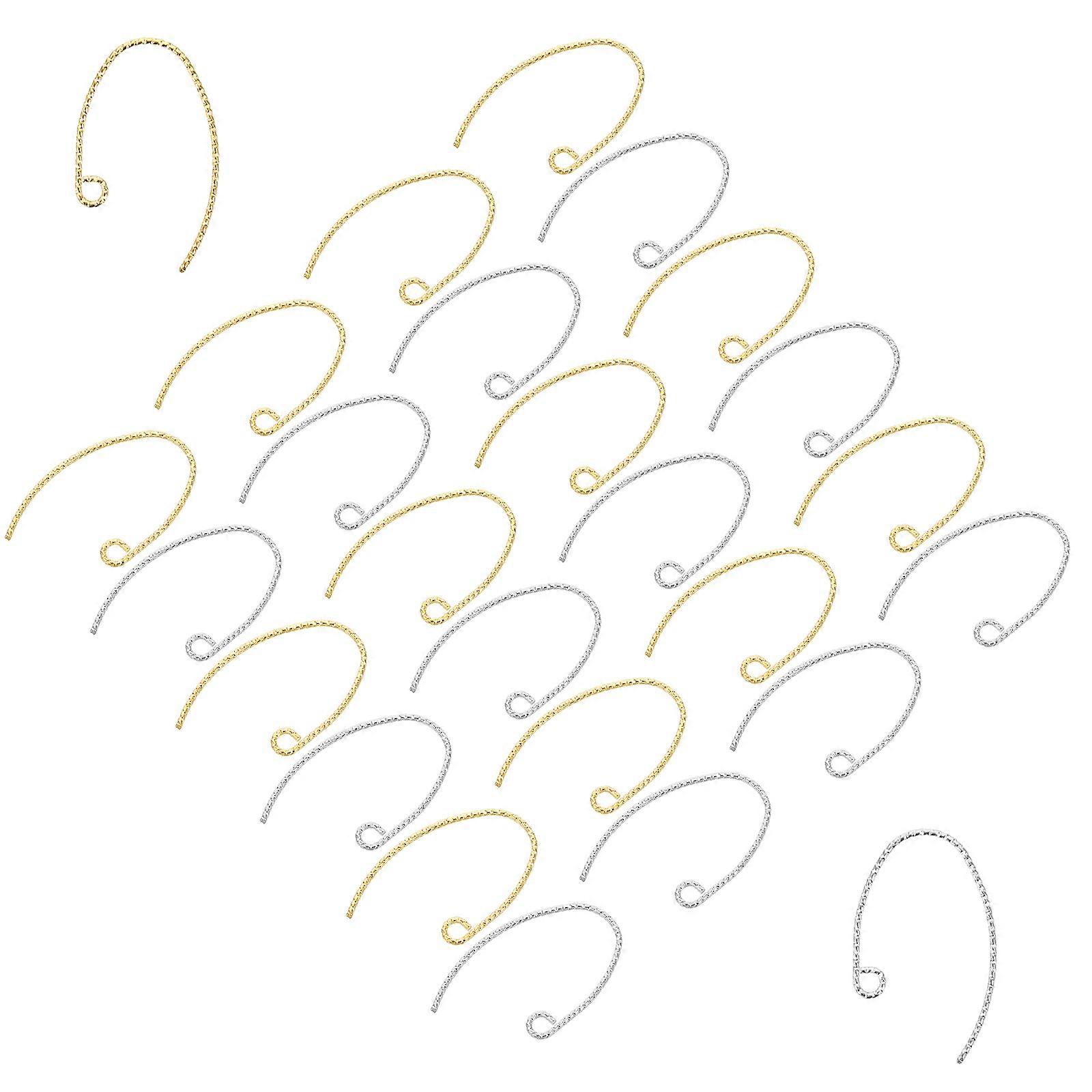 40pcs Copper Earring Hooks for DIY Jewelry Making Smooth Surface Safe to Use Assorted Color