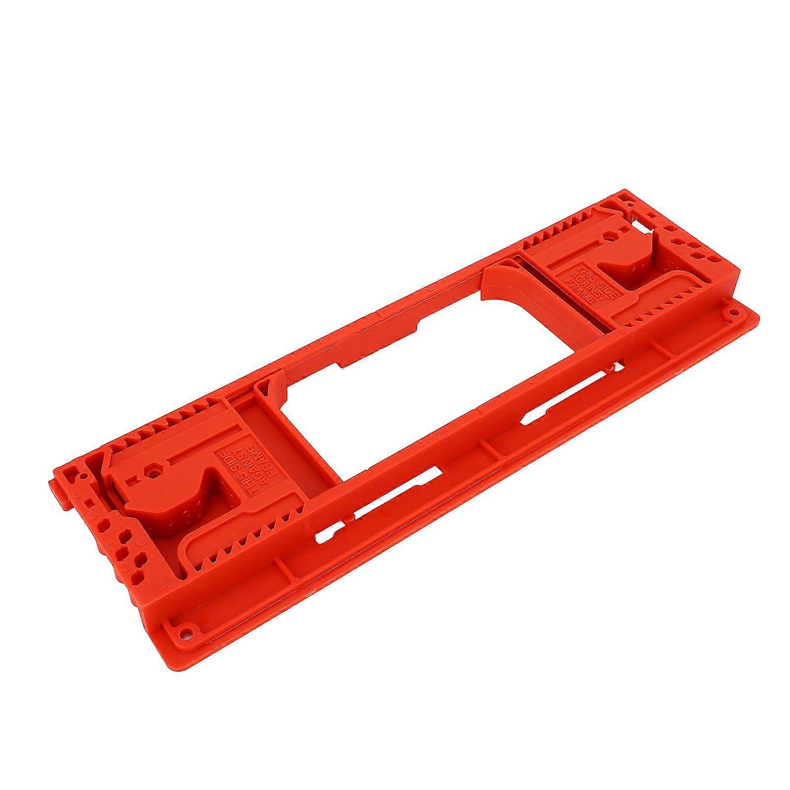 Red ABS Hinge Door Lock Aperture Locator for 2.5-6in Hinges