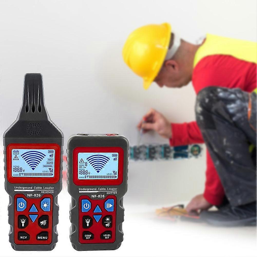 Auto Underground Cable Tester, Industrial Grade Cable Detector with HD Backlight, for Tele Phone System
