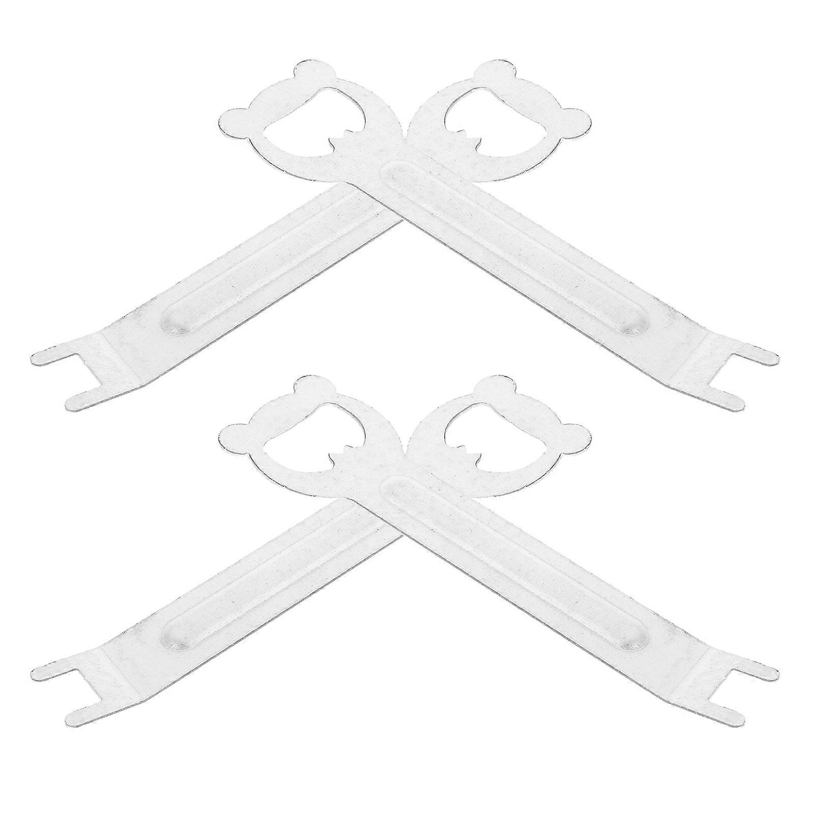 Outdoor Cooking Gear 4Pcs Barbecue Plate Holder Featuring Ergonomic Design And Bottle Opener For Camping And Grilling Activities