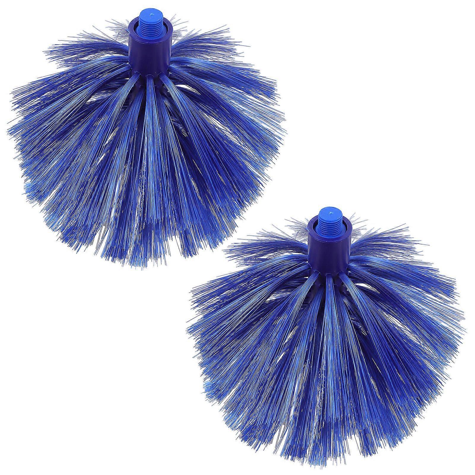 Cobweb Brush Spider Web Cleaner Head for Roof Cleaning 2Pcs Set