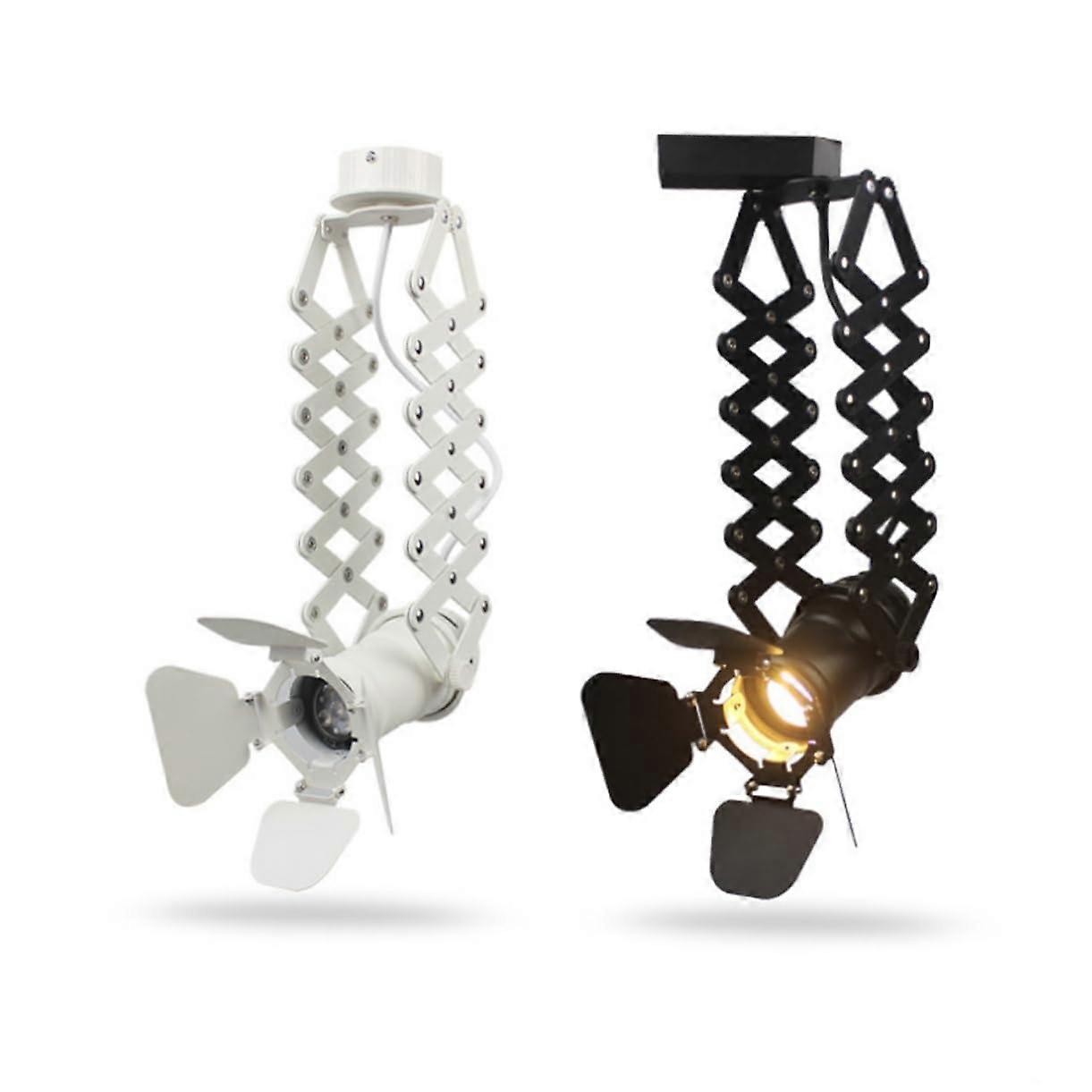 LED Track Spotlight Black Small Size Warm Yellow Light For Store Shopping Mall Restaurant Height Adjustable