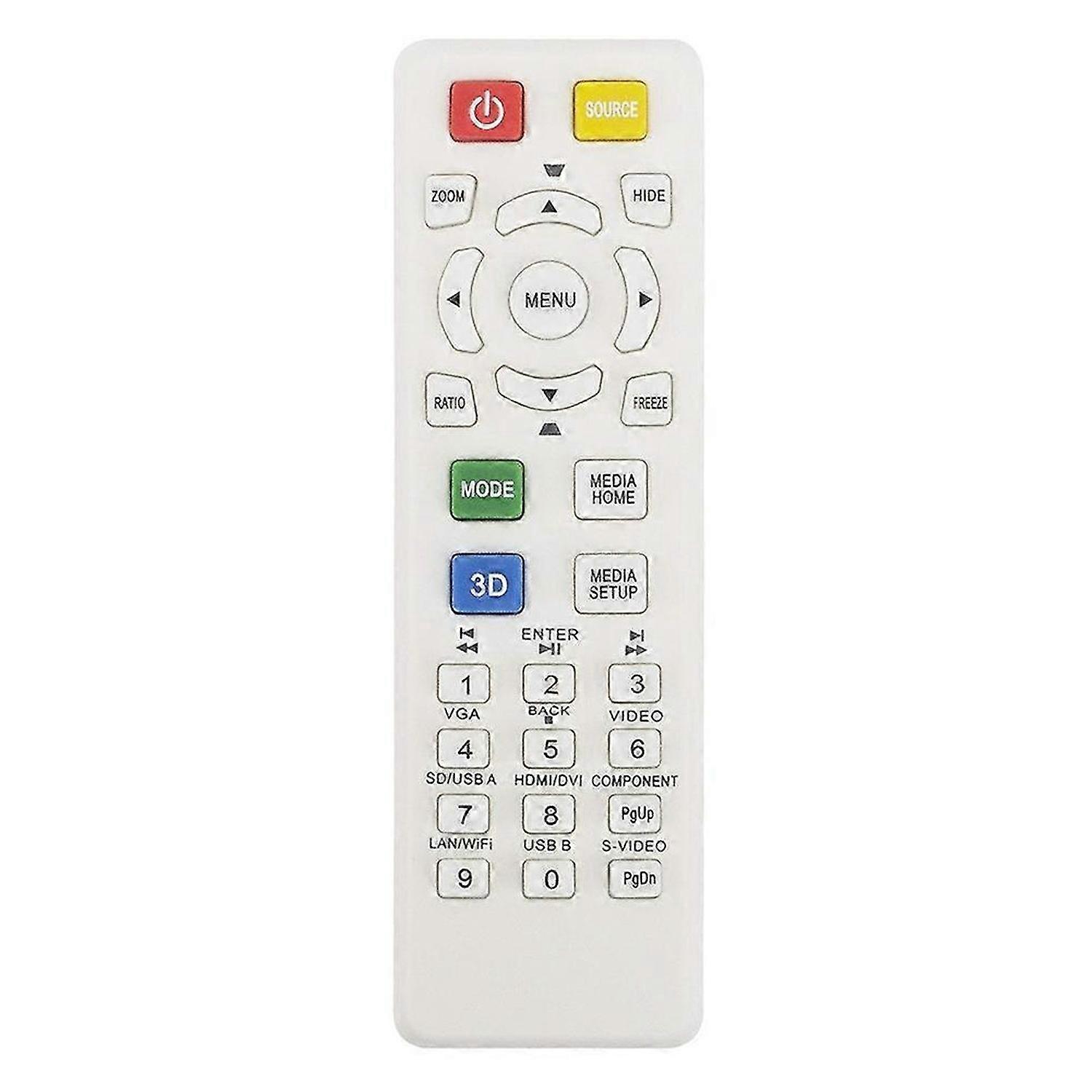 Replace Remote Control for Projector X115 X125H X135WH H6517ABD D602 D622DE145F EV-S62 HE-801K V31S