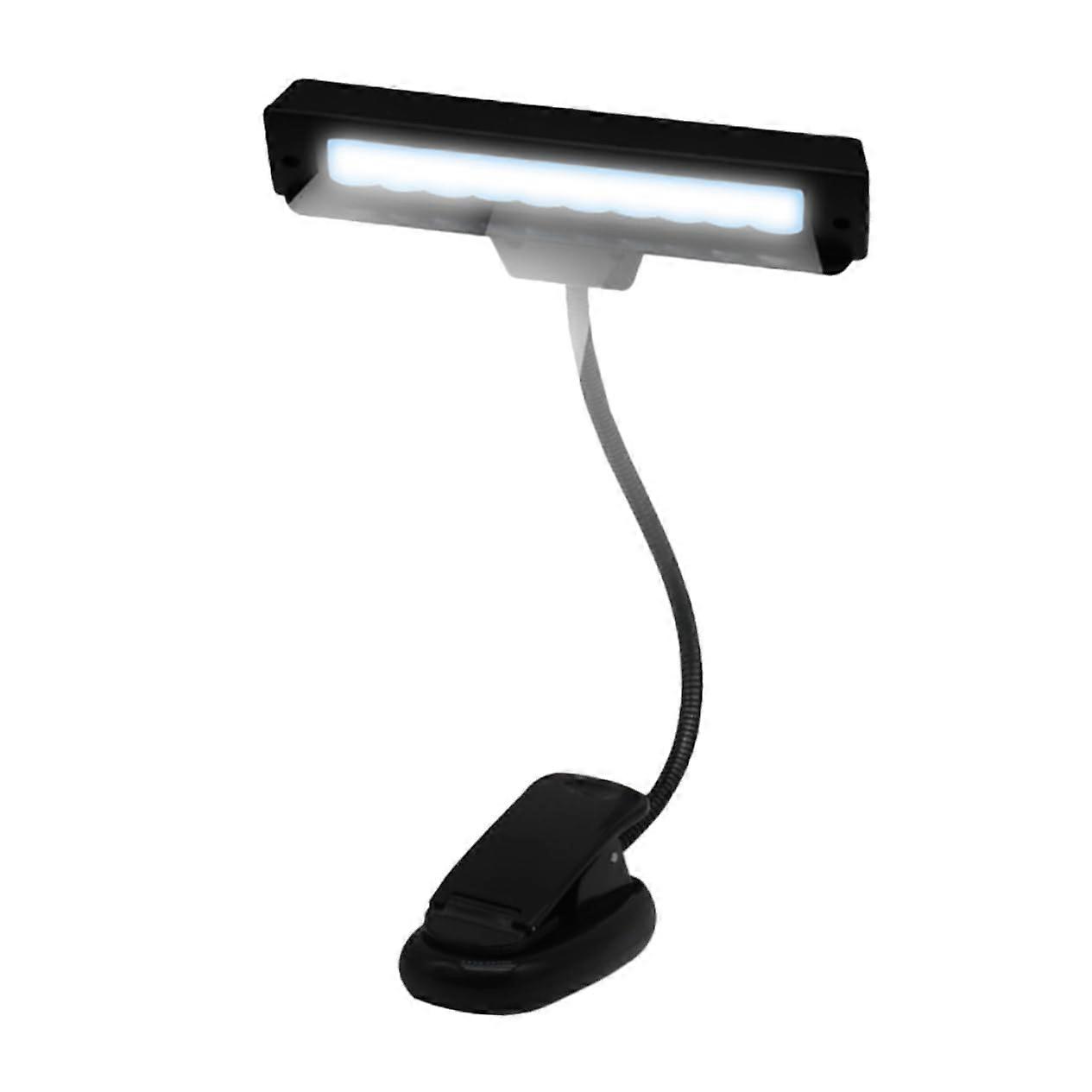 ClipOn Stand Lamp Adjustable LED Reading Light For Piano And Guitar Battery Operated Table Light Flexible Neck
