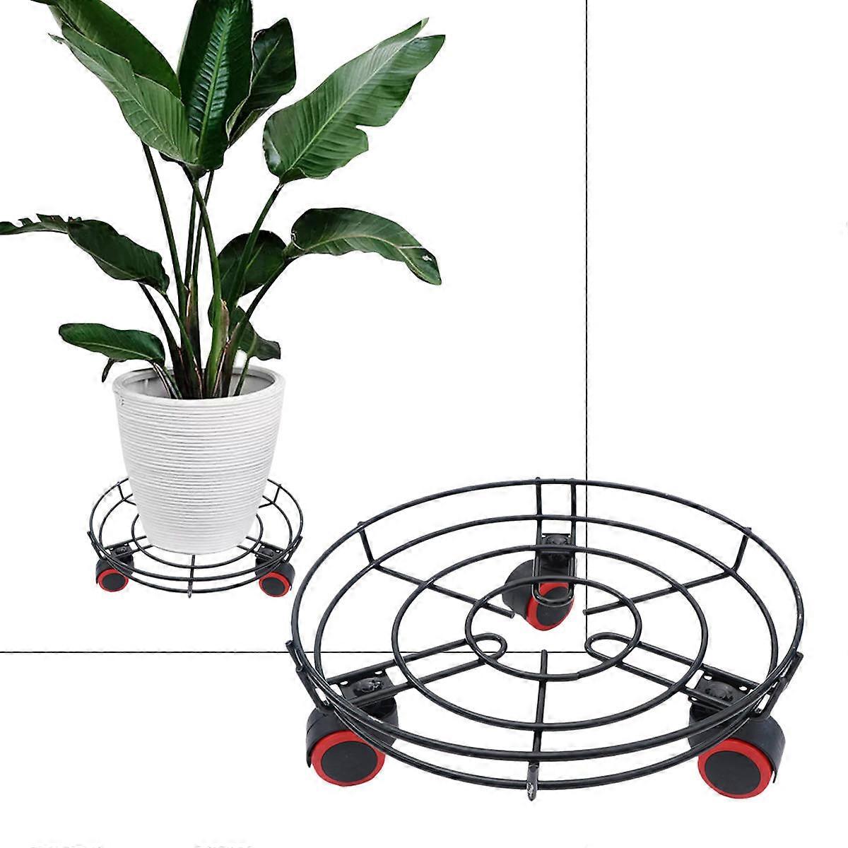 Tray With Wheels Creative Receptacle Indoor Balcony Use 1Pack
