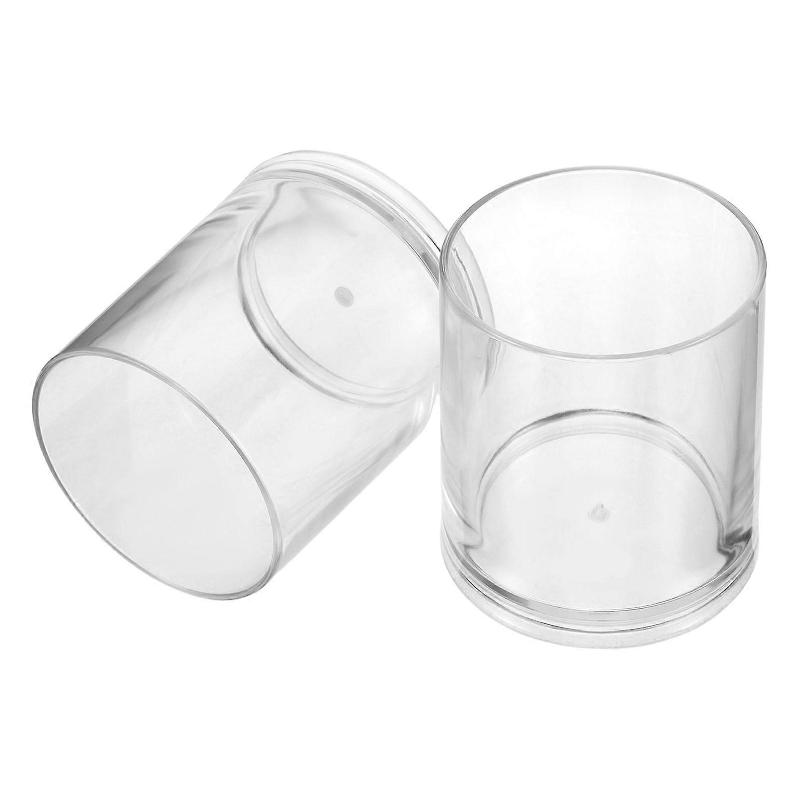 Acrylic Wine Glasses for Serving 2Pcs Transparent Unbreakable Shot Glasses