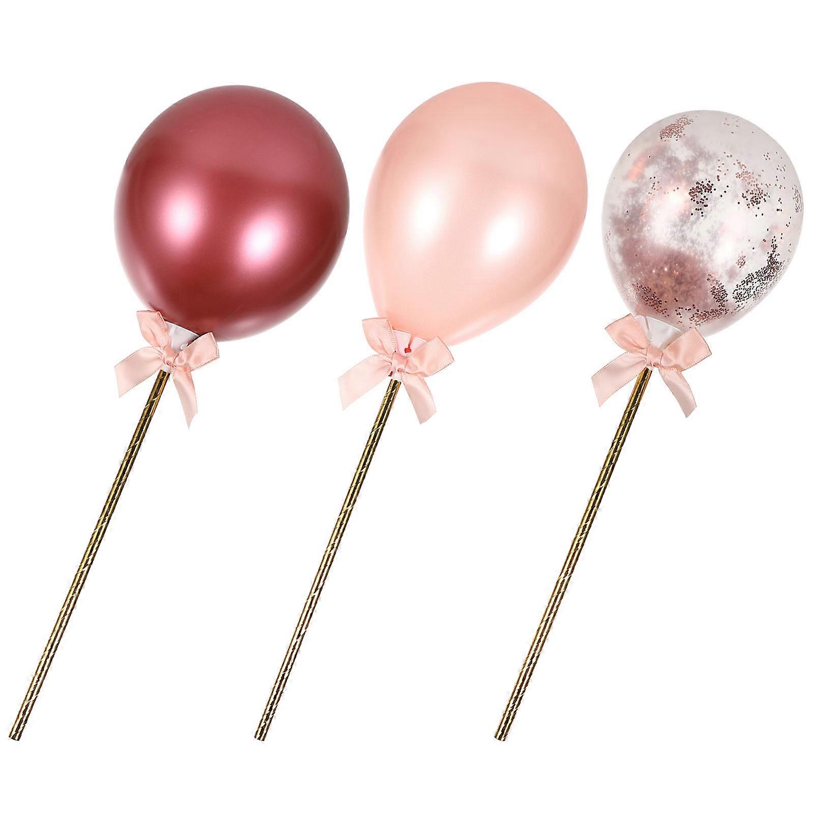 Balloon Cake Topper Latex Plastic for Cake Decoration 1Set