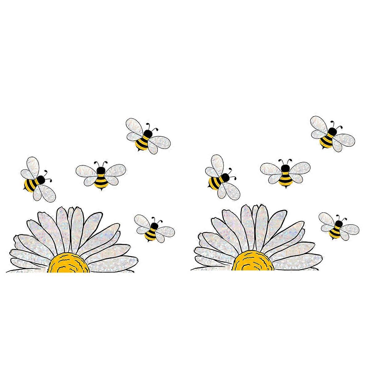 Cute bee style glass sticker, bee window decal