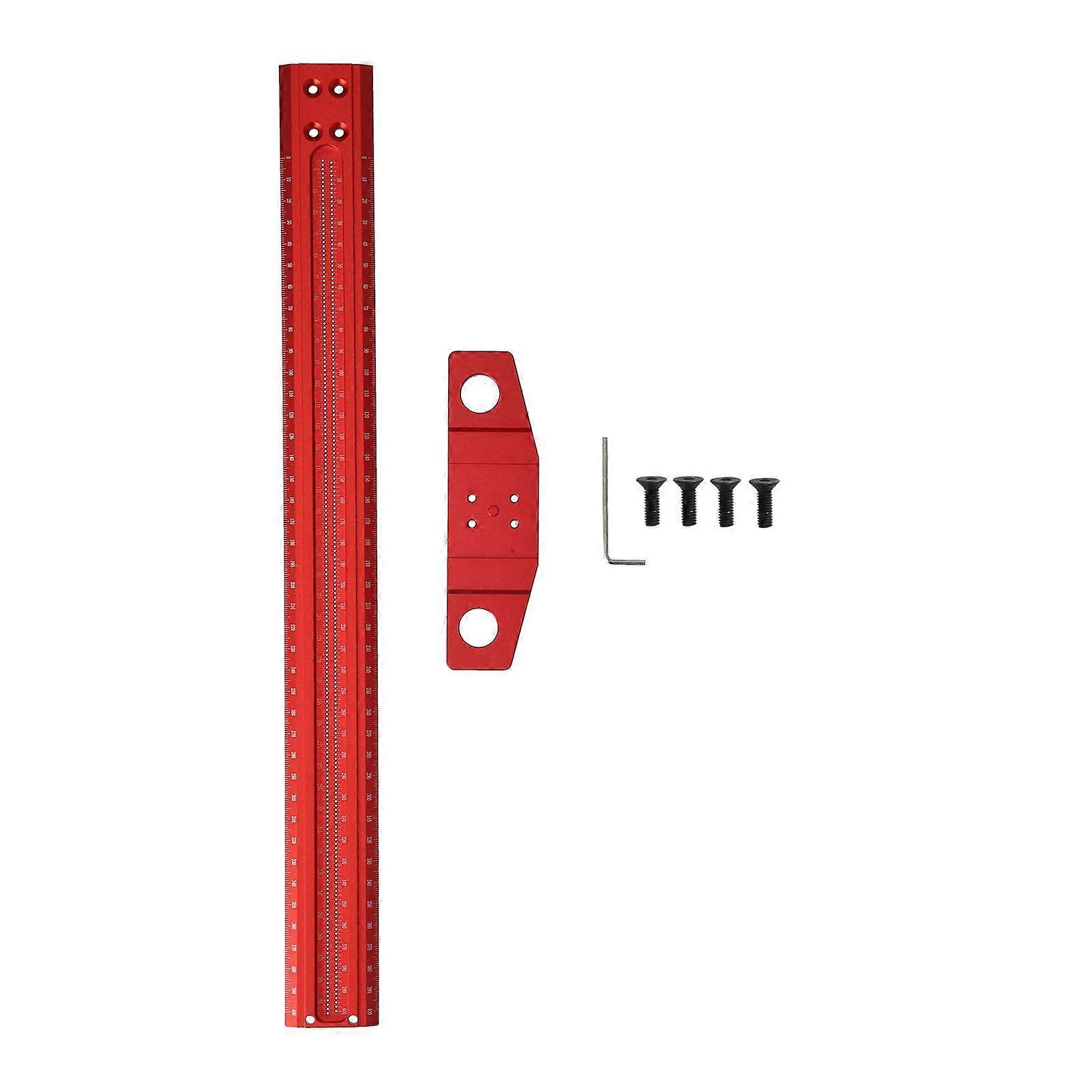 T Type Square Ruler Right Angle Scribe Aluminum Marking Gauge for Glass Woodworking400mm