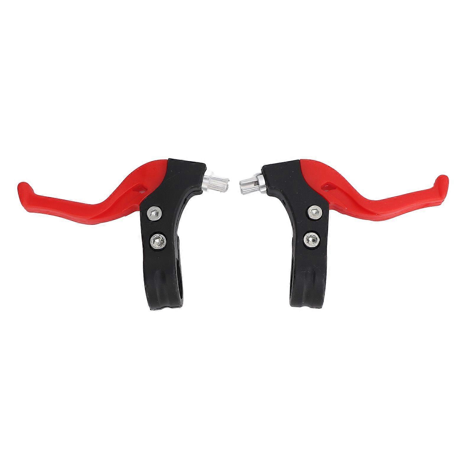 1 Pair Kids Bicycle Brake Handle Replacement Nylon Left and Right Handle Universal Kids Cycling Brake Lever Bike Brake Handle Red