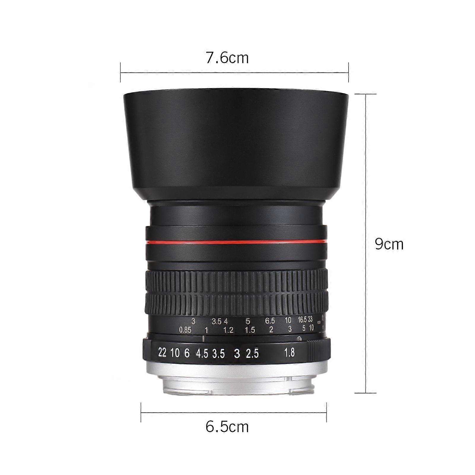 85mm Fixed Focus Camera Lens F1.8 Large Aperture Manual Focus with EF Mount 7 Groups 10 Elements Compatible with Canon EOS Rebel T8i T7i T6 T3i T2i 40