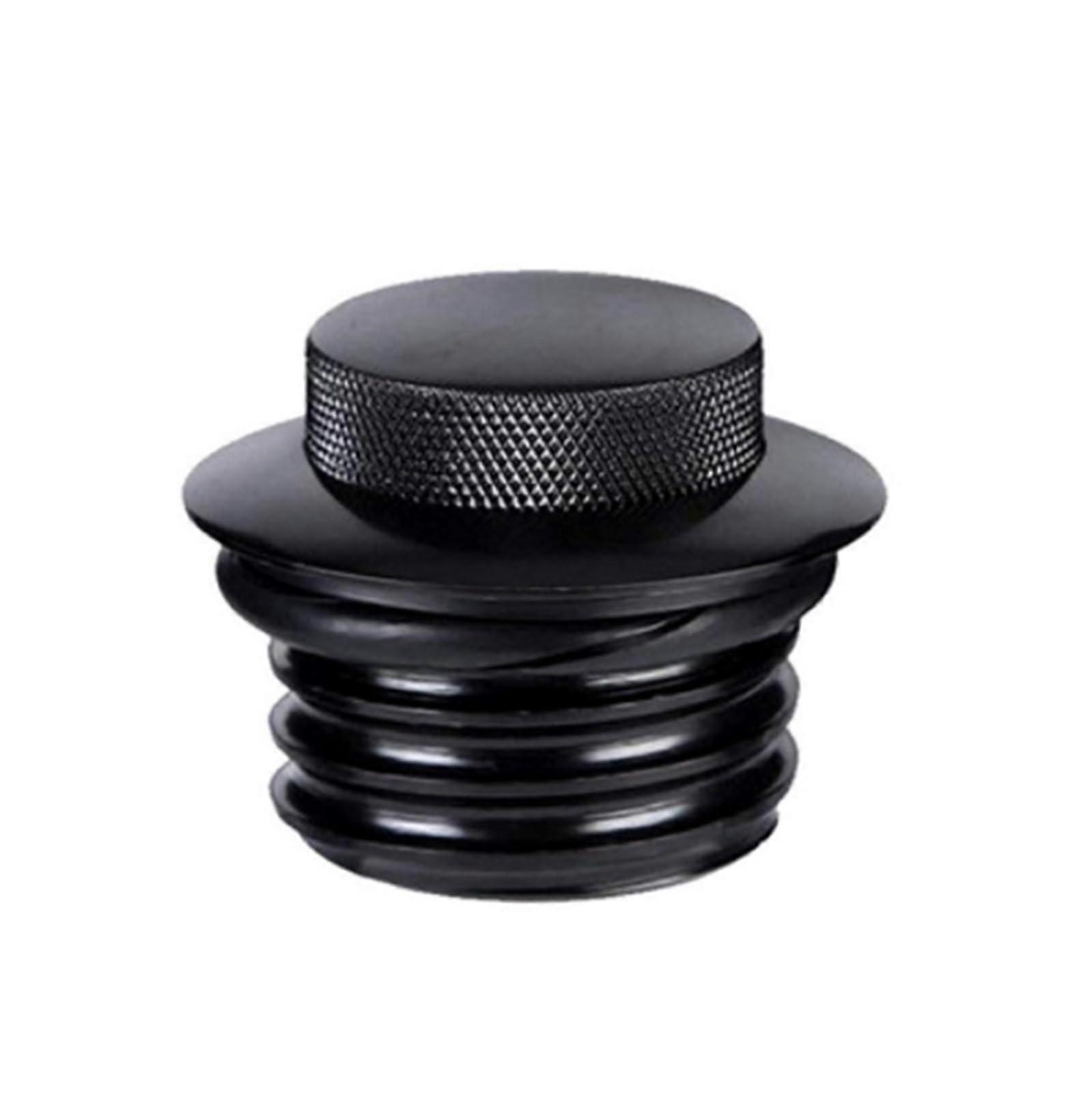 Motorcycle Gas Cap PopUp ScrewIn Flush Mount RightHand Thread Black Compatible With Dyna Sportster XL 48 Touring Softail
