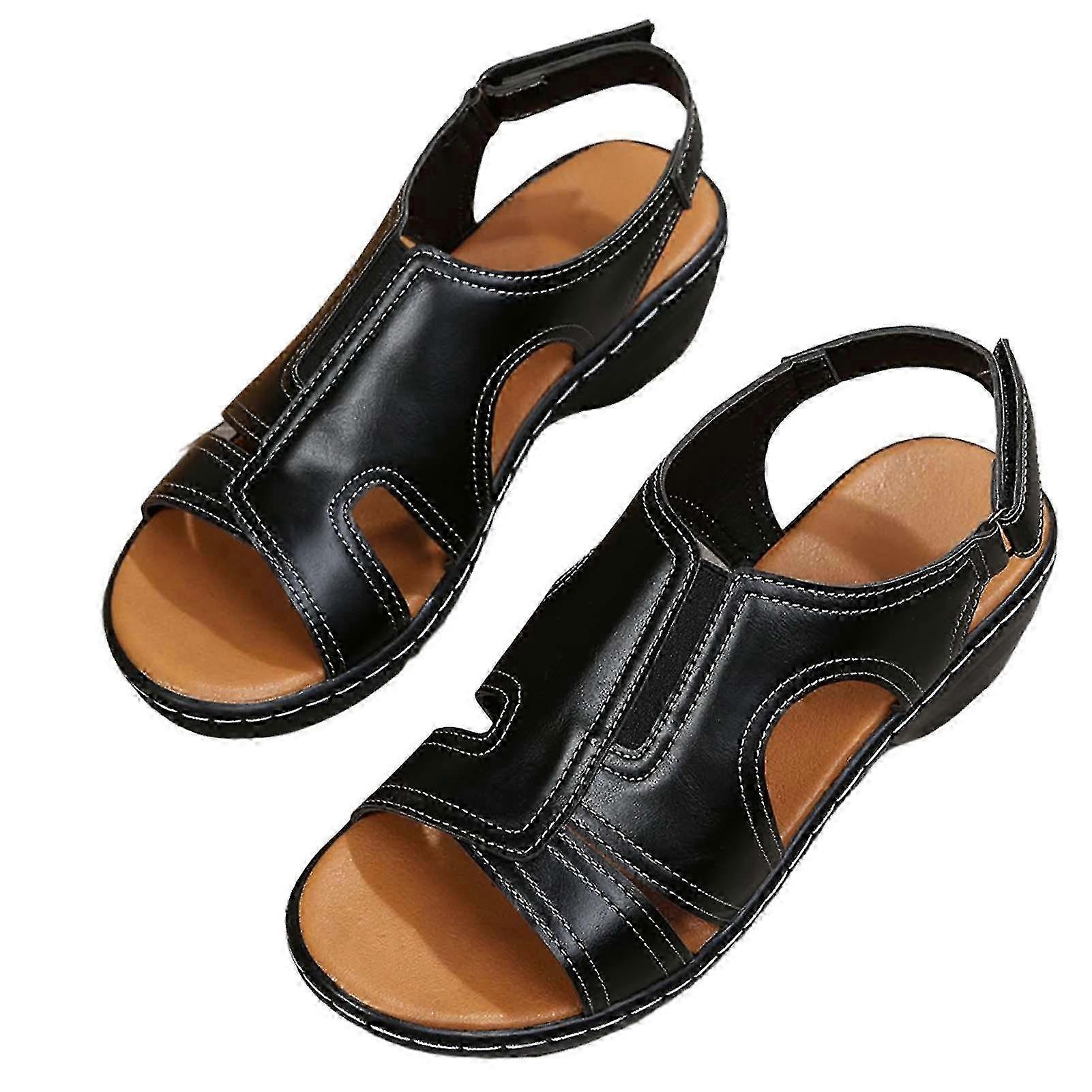 Stitng Toe Sls With Side Hollow Comfortable Able Shoes For