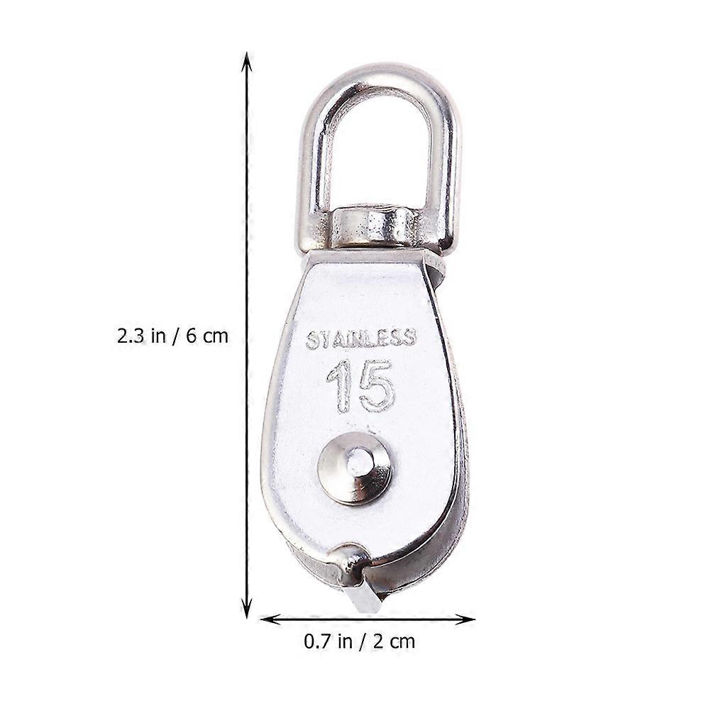 Fishing Net Pulley Hoist Pulley Wheel Block and Tackle 16Pcs