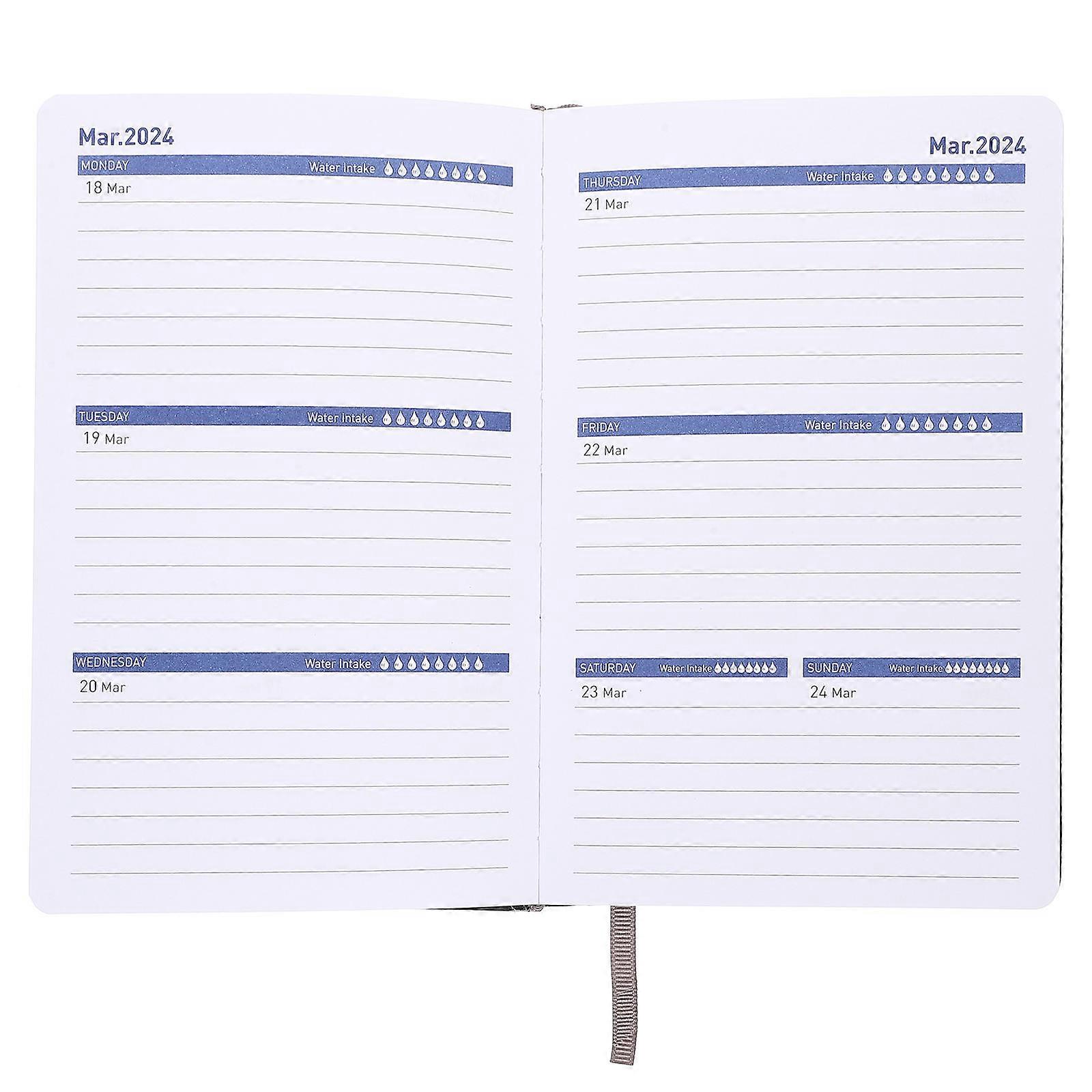 Planner Notepad for Office Work Use with PU Cover 3Pcs Set