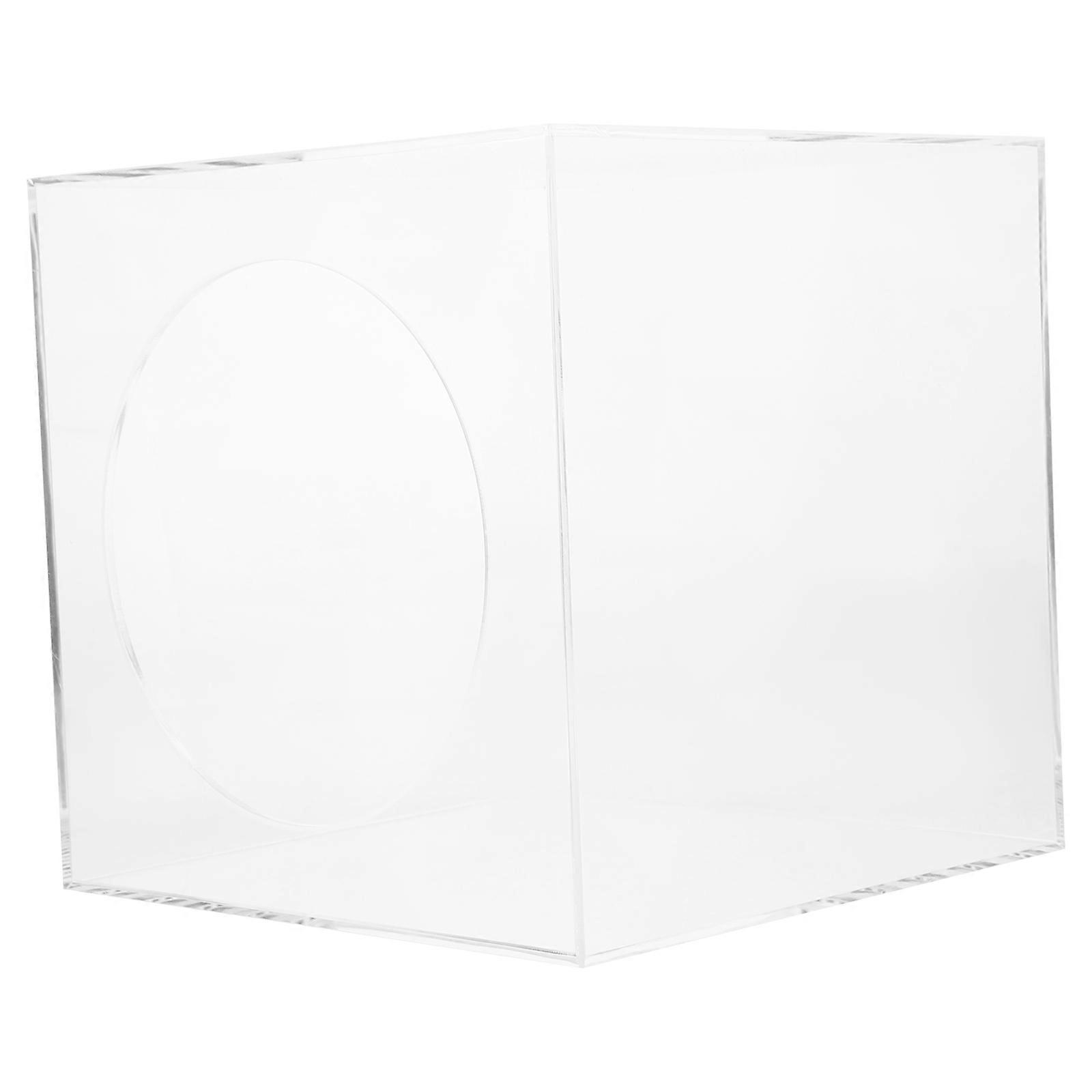 Box Acrylic Raffle Box for Storage 3Pcs Clear Donation Boxes