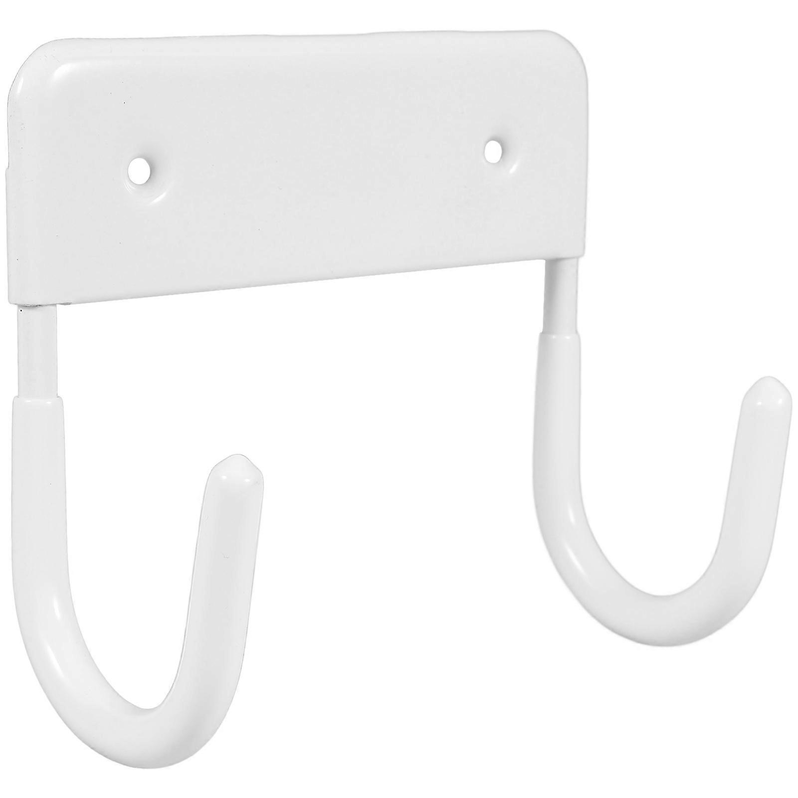 Iron Board Hook Organizer for Laundry Room Use 2Pcs White Iron Holder