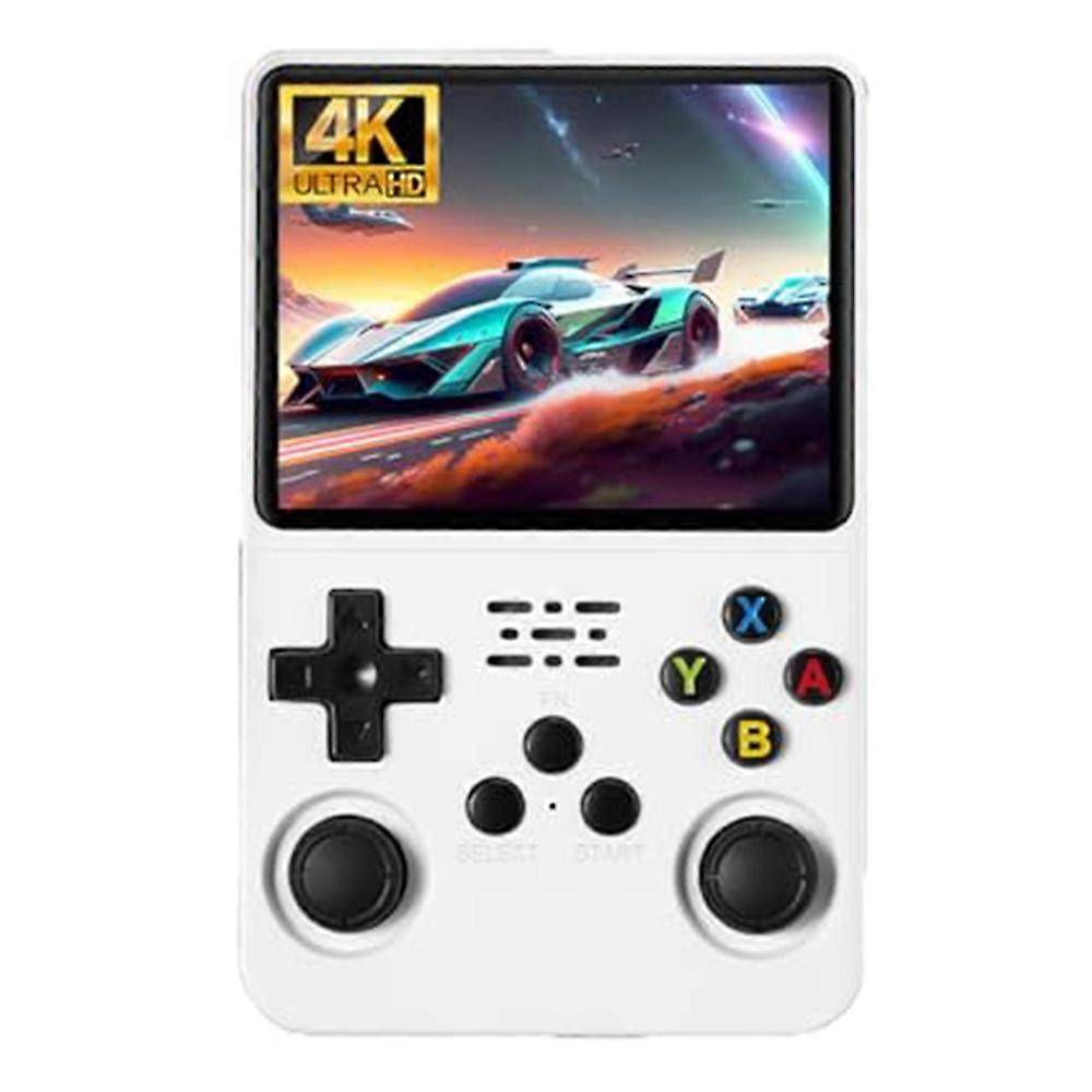 2pc R36s 3.5" IPS Retro Handheld Game Console with 64G Card - White